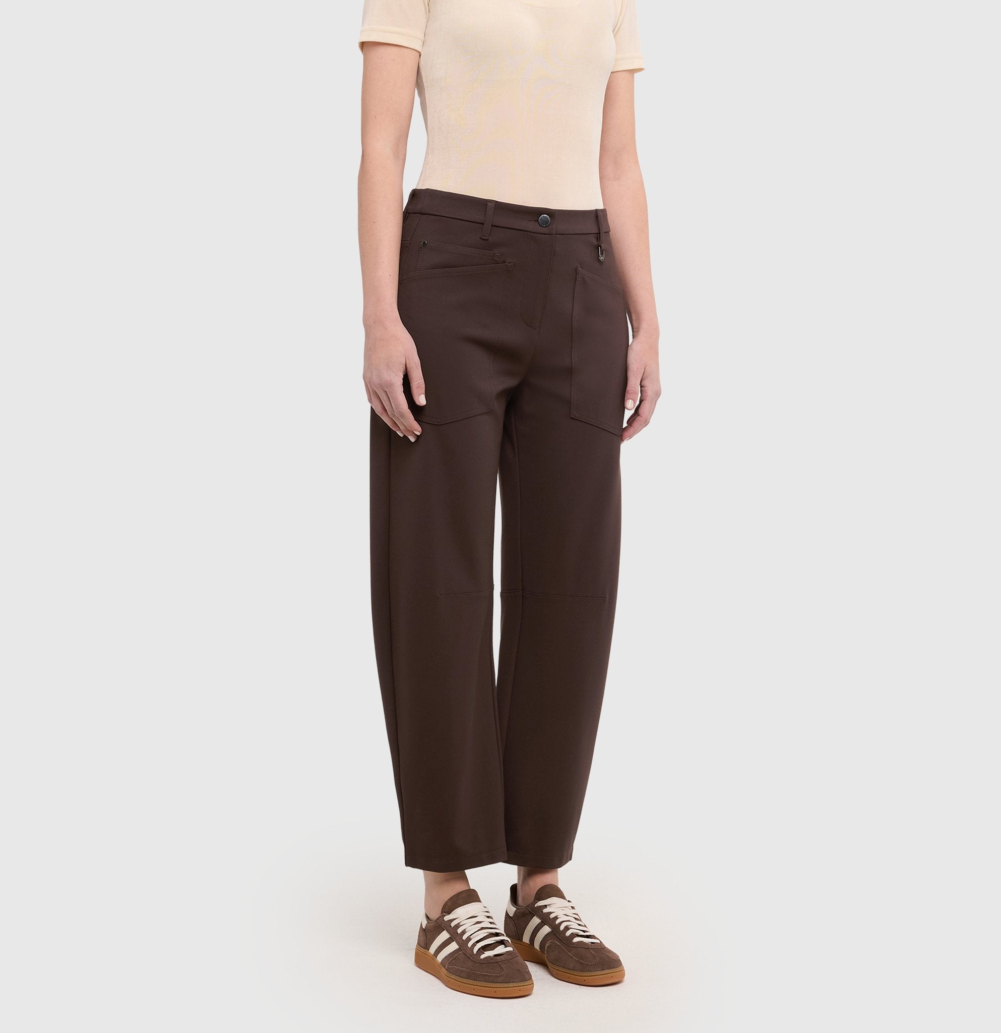 Mac Damen Hosen Truffle Brown