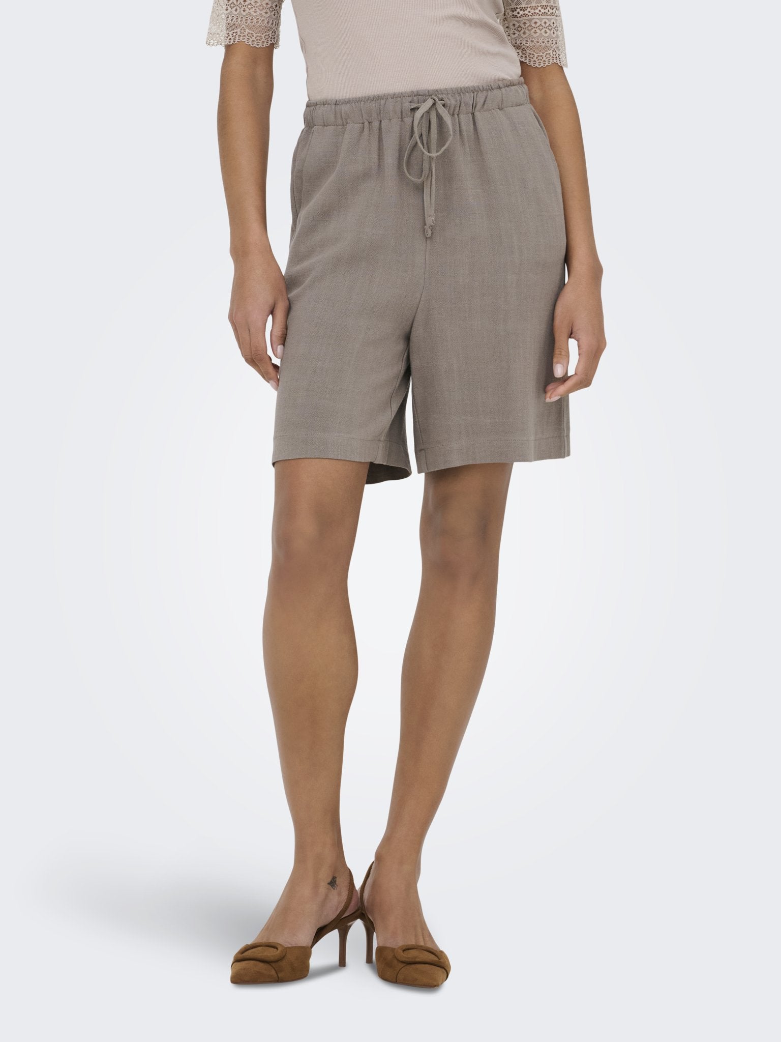 only Damen Shorts Walnut