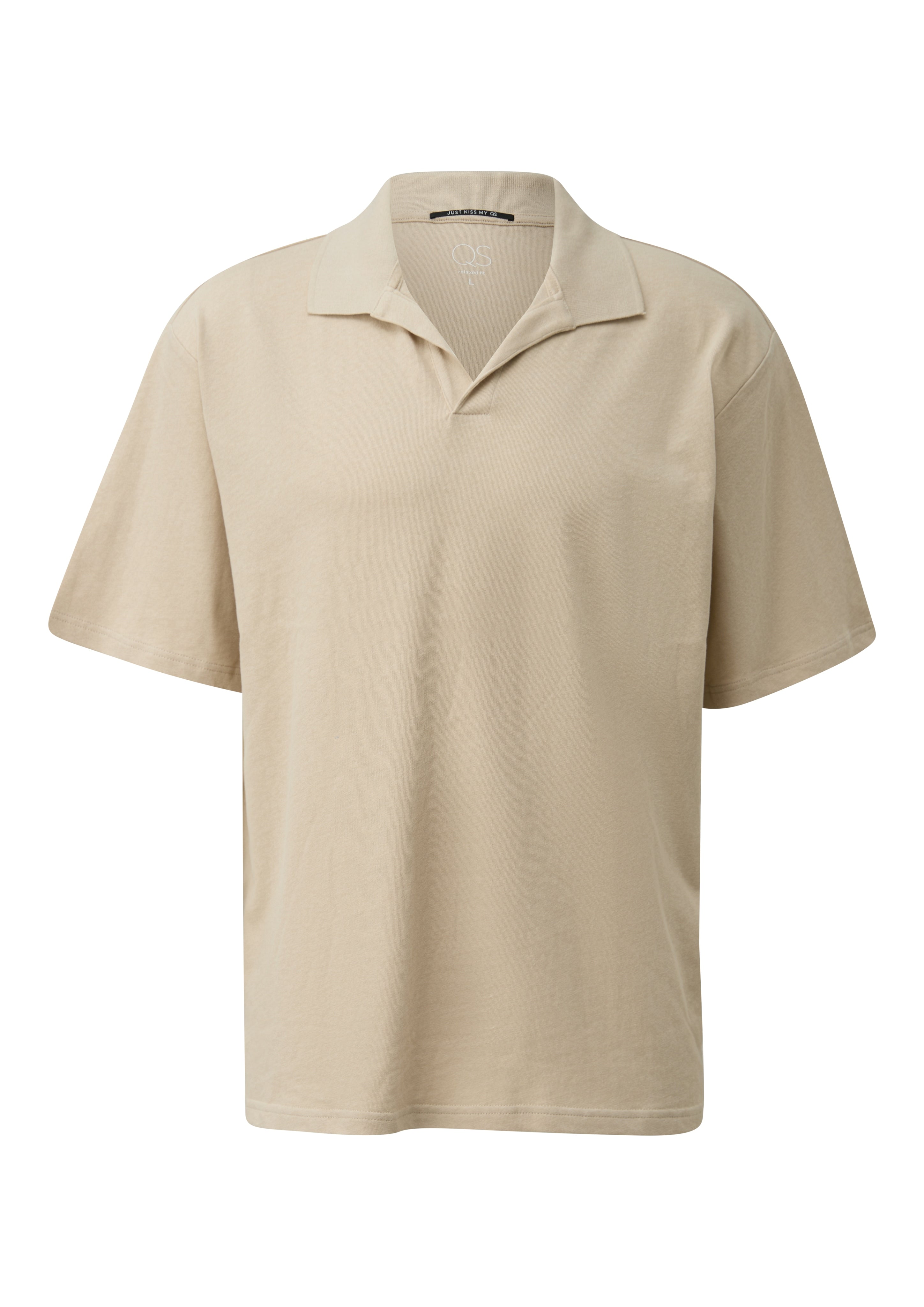QS by S.Oliver Herren Polo-Shirts Grey/Black