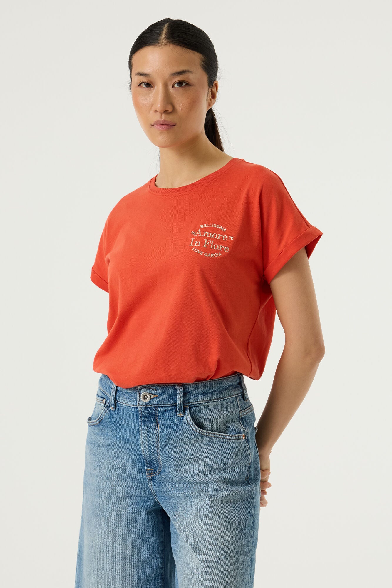 Garcia Damen T-Shirts Paprika