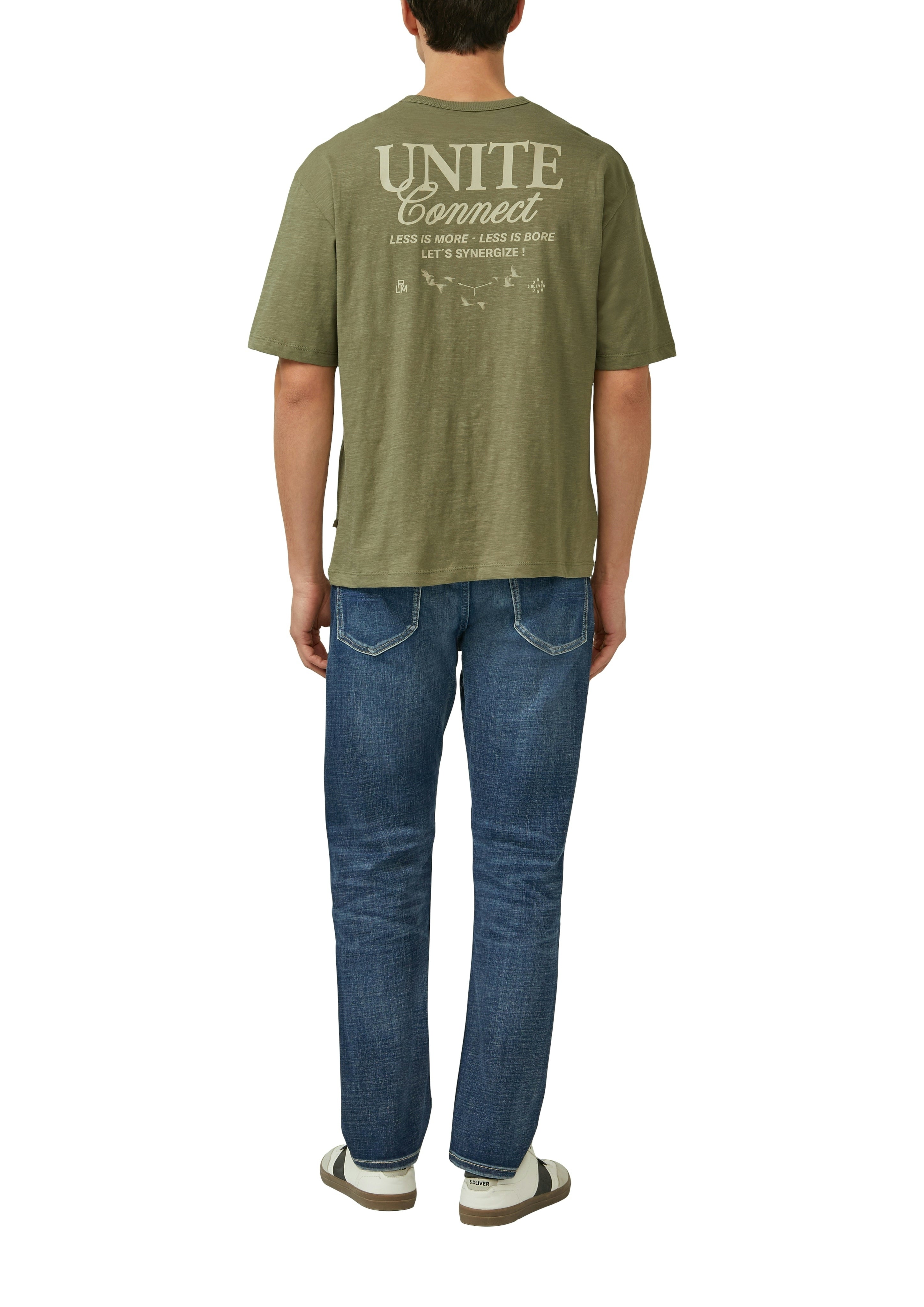 S. Oliver red Herren T-Shirts kurz Green