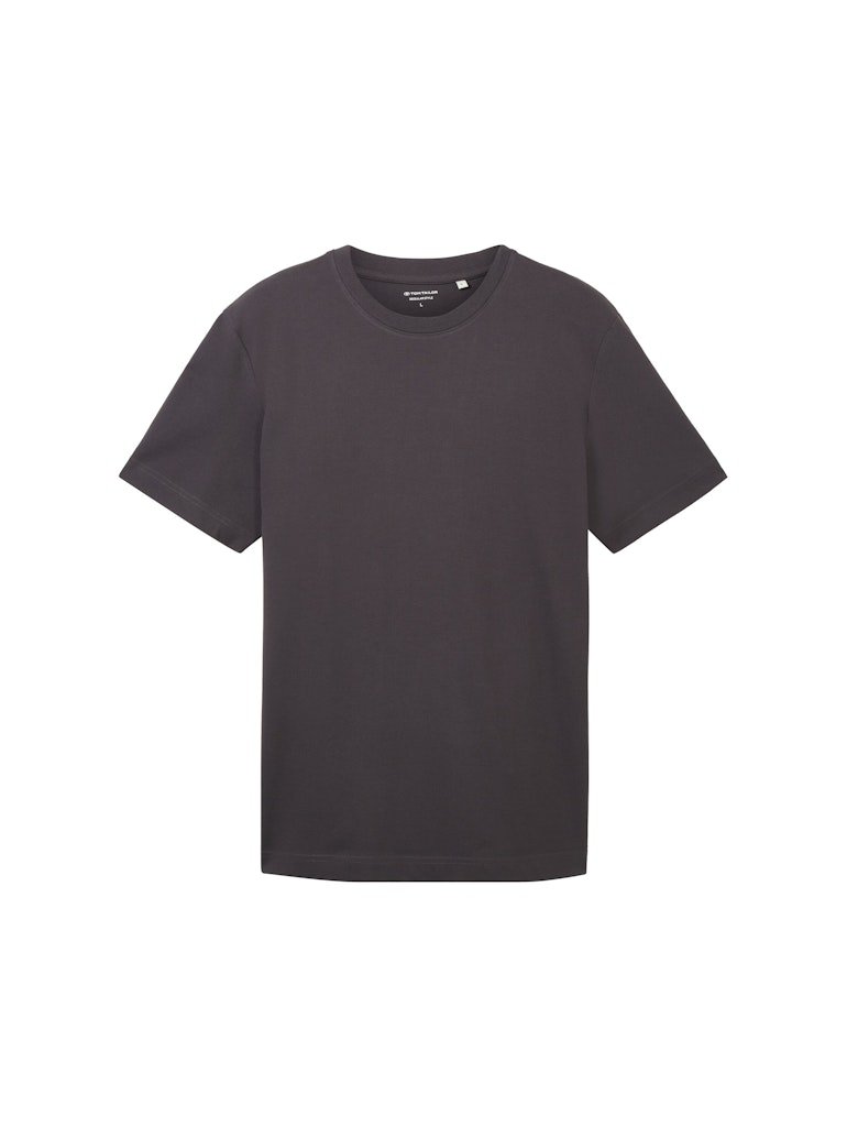 Tom Tailor Herren T-Shirts kurz Tarmac Grey