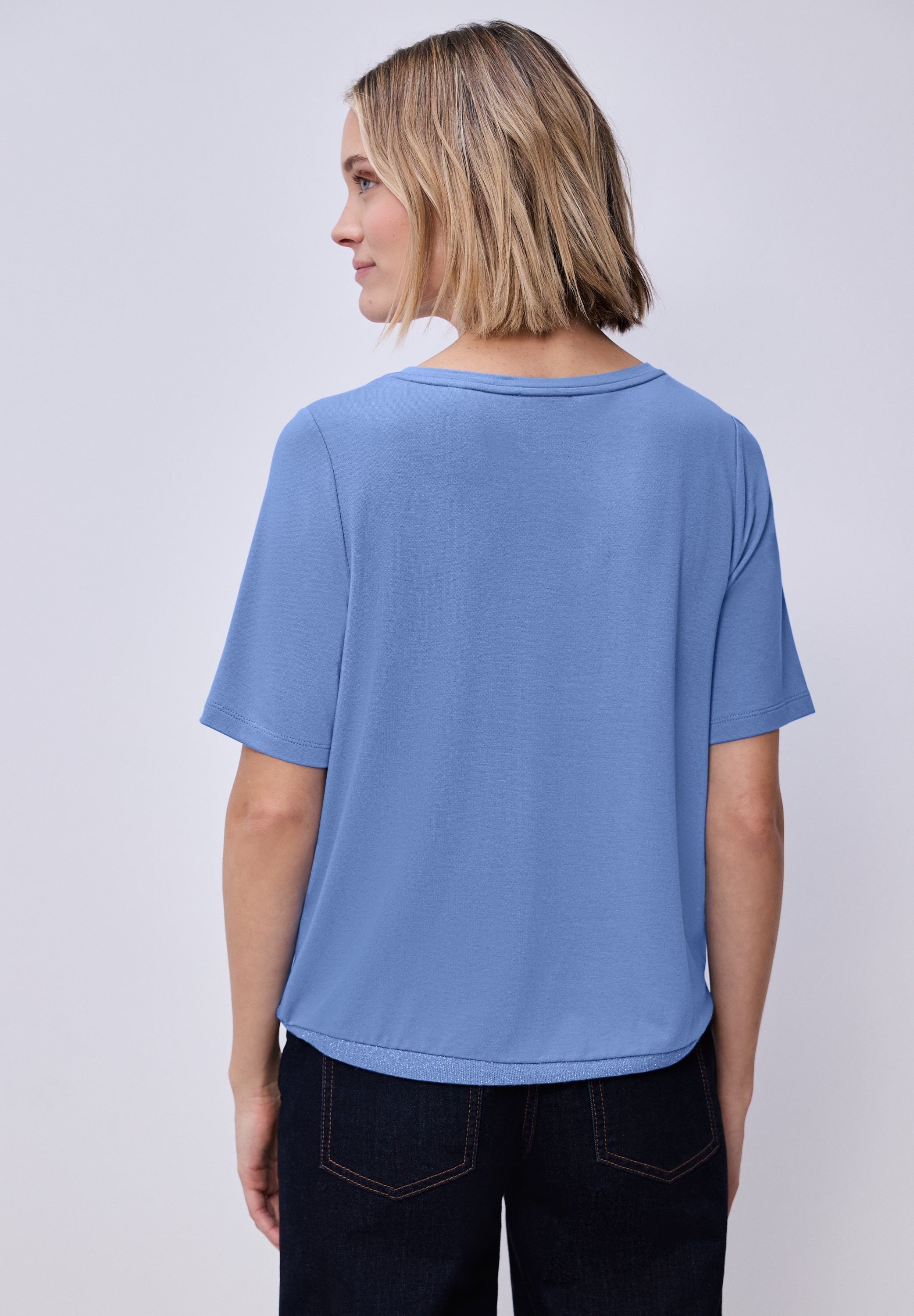 Street One Damen T-Shirts  Bonnet Bl