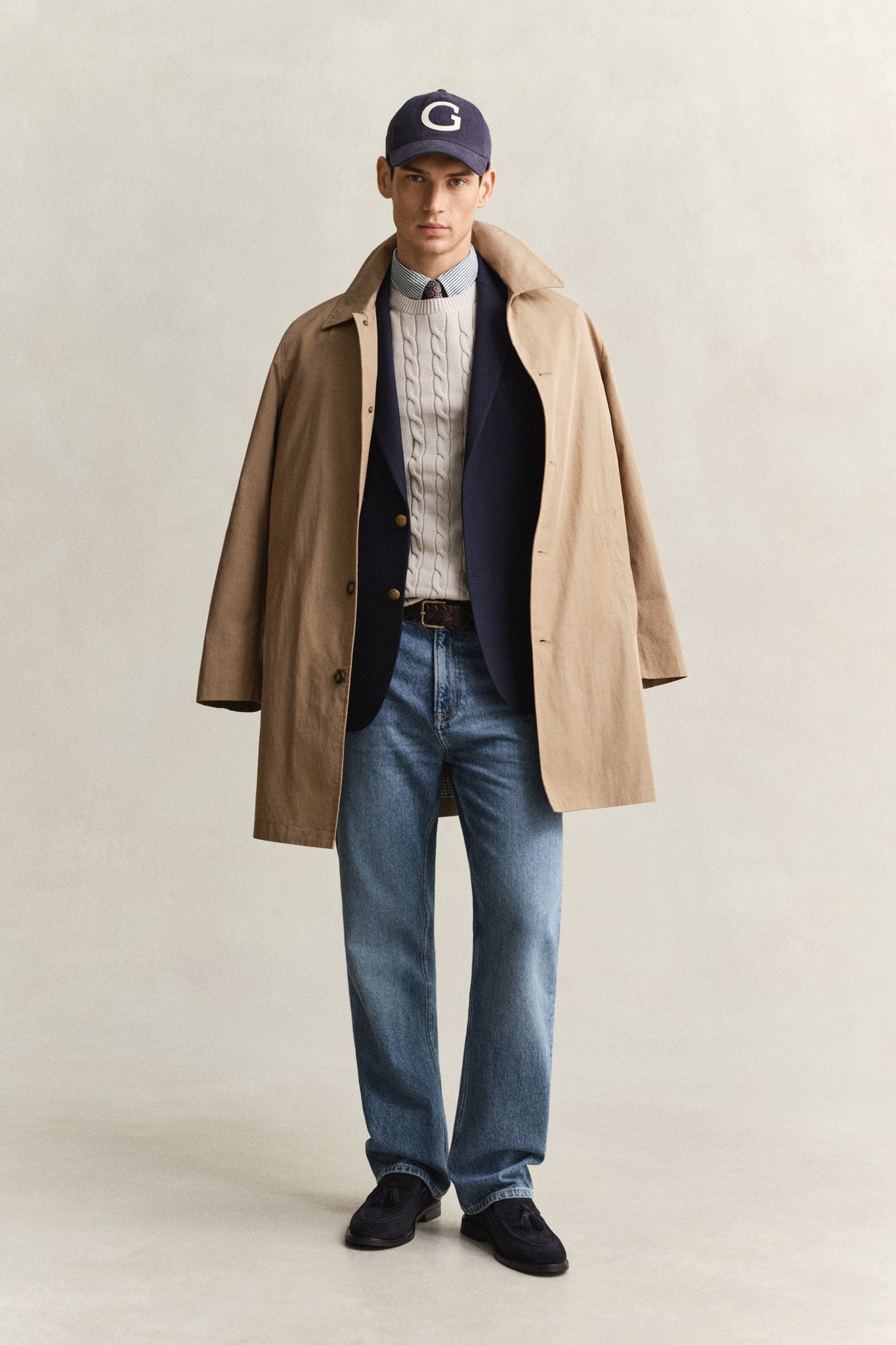 Gant Herren Pullover Clay Beige