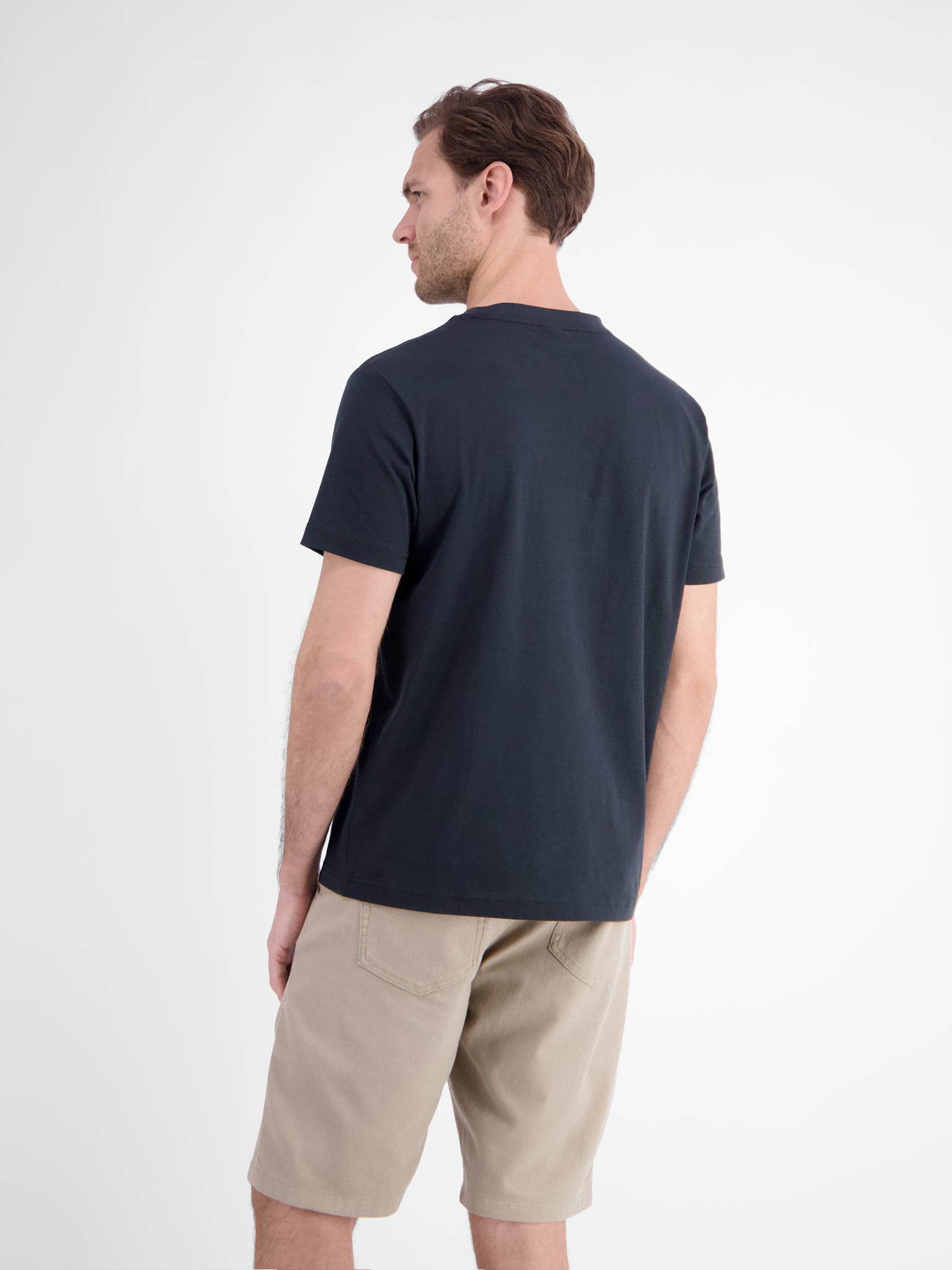 Lerros Herren T-Shirts kurz Classic Navy