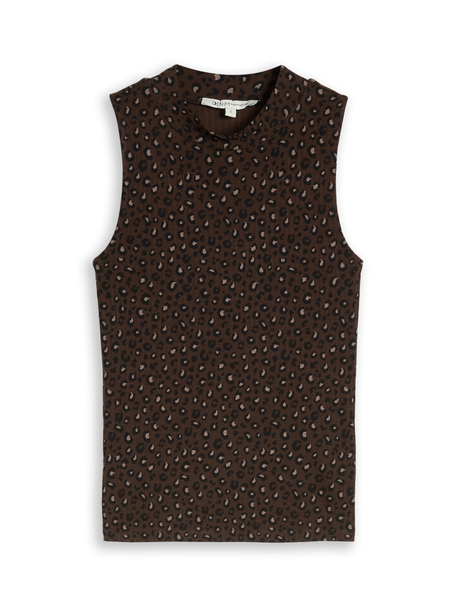 Tom Tailor denim Damen T-Shirts Brown Black Leo