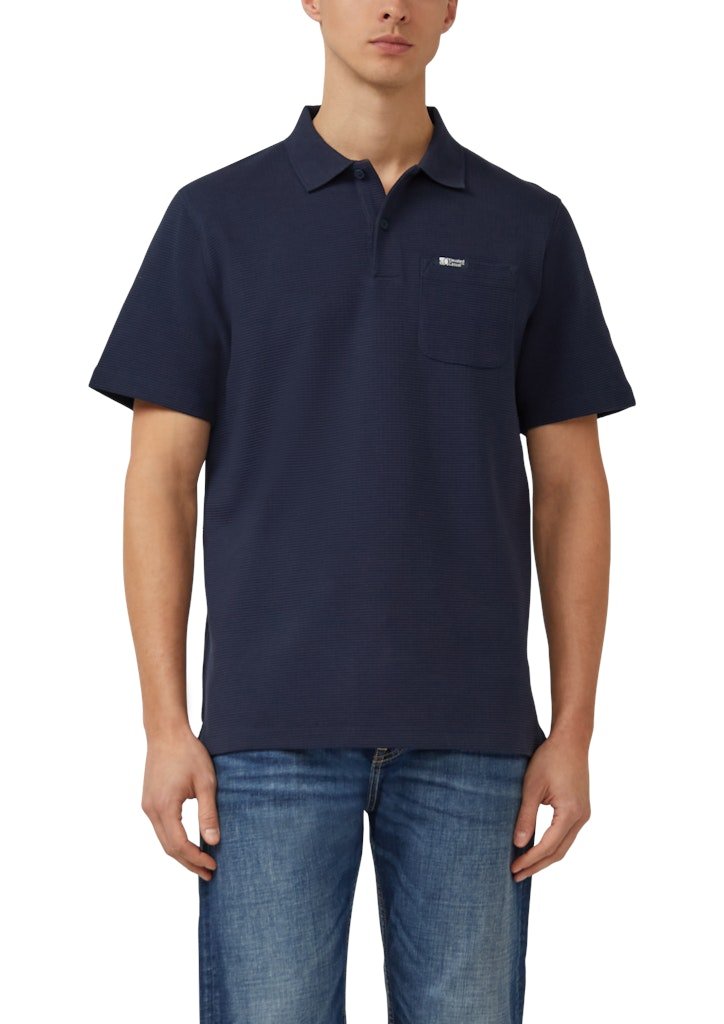 S. Oliver red Herren Polo-Shirts Blue