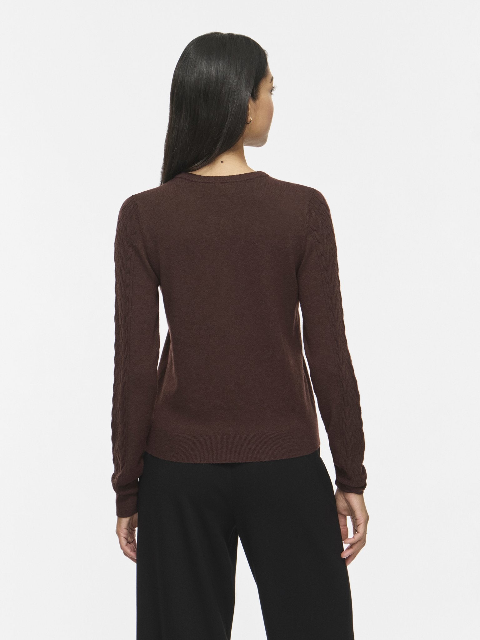 Vila Damen Strickjacken Coffee Bean