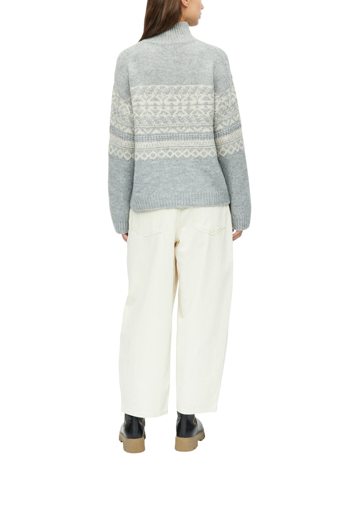 S. Oliver red Damen Pullover X Grey/Black