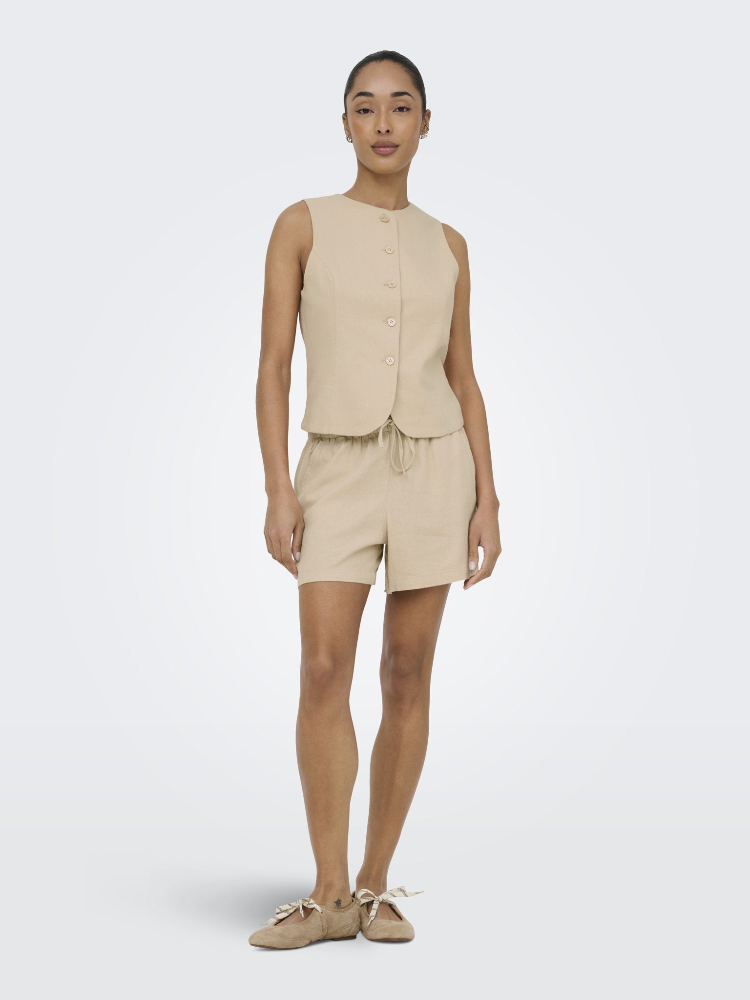 Only Damen Indoorwesten Oxford Tan