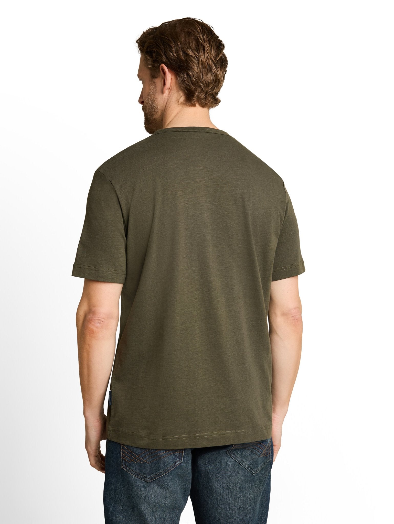 Tom Tailor Herren T-Shirts kurz Deep Leaf Green