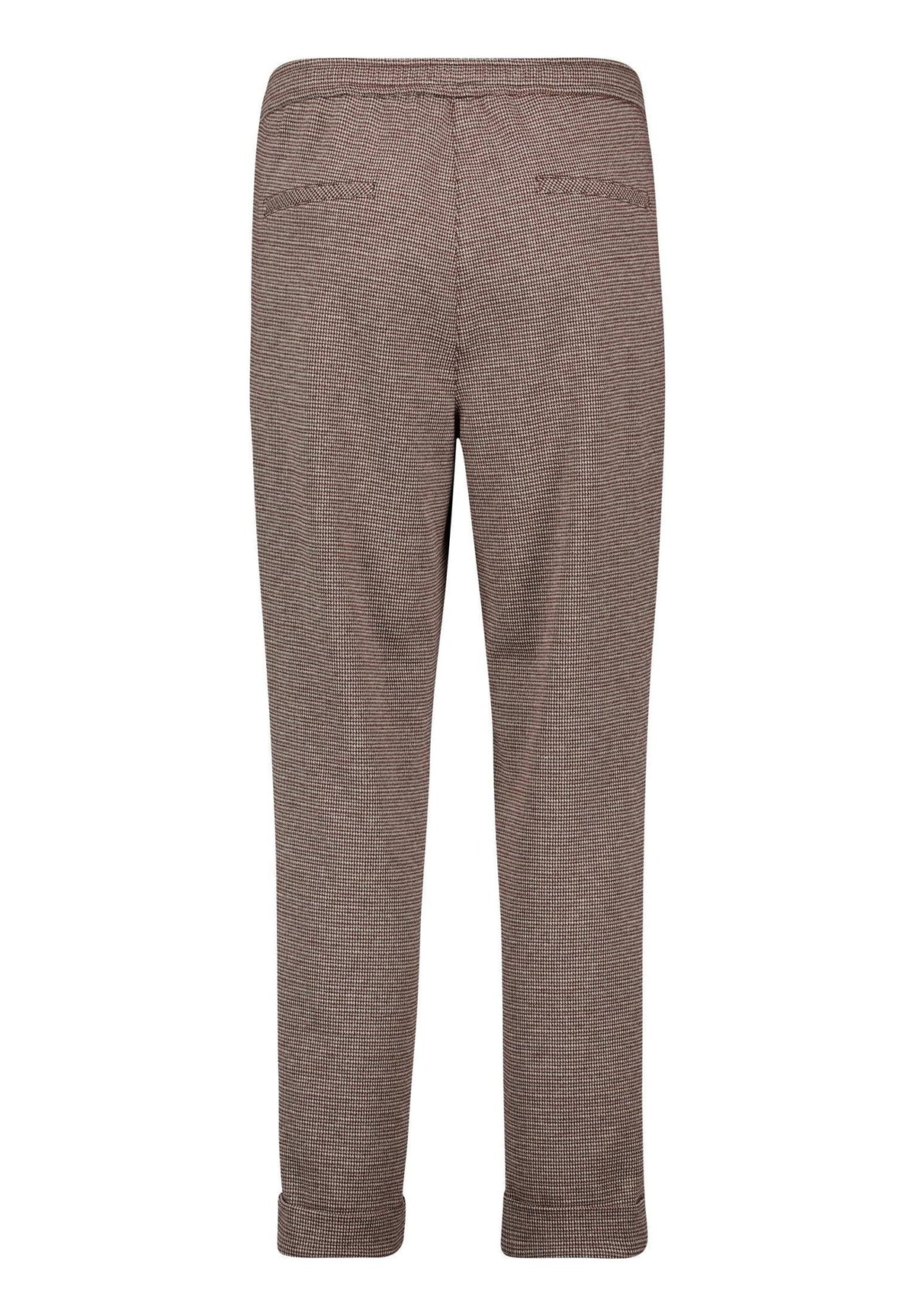 Betty & Co Damen Hosen Grey/Dark Red