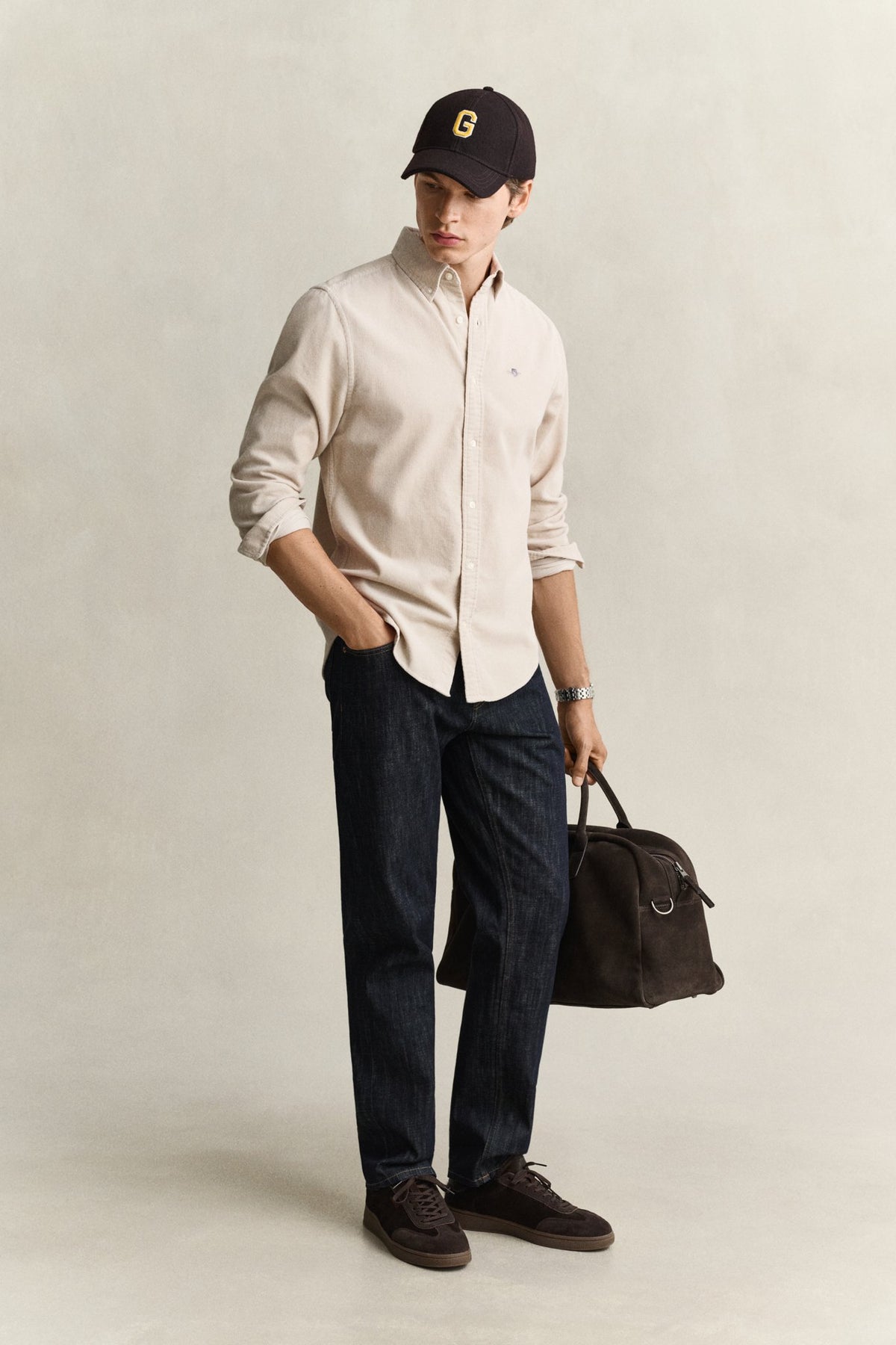 Gant Herren Hemden Clay Beige