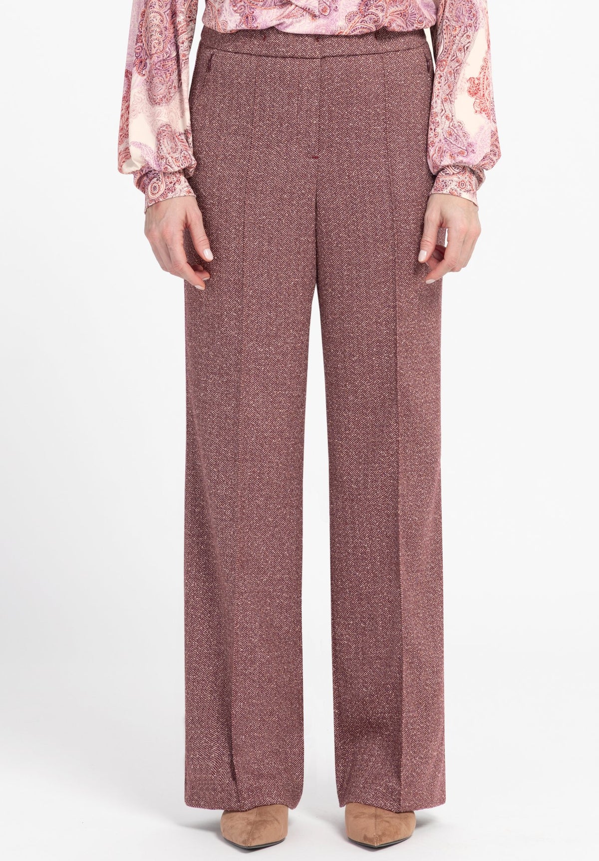 Bianca Damen Hosen Red Mix