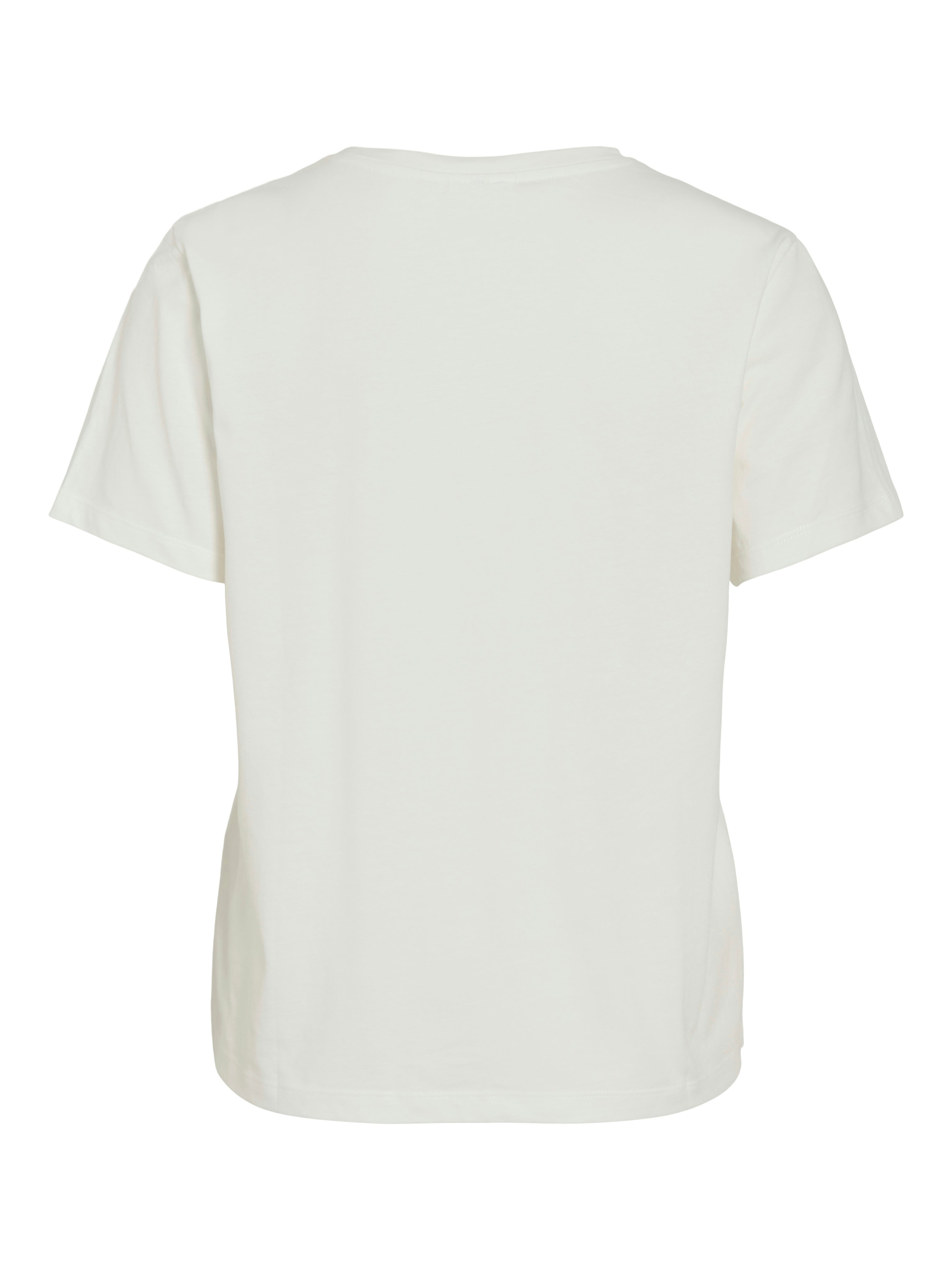 Vila Damen T-Shirts Snow White/Lemo