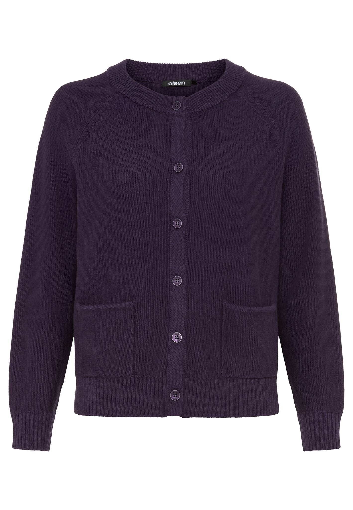 Olsen Damen Strickjacken  Plum