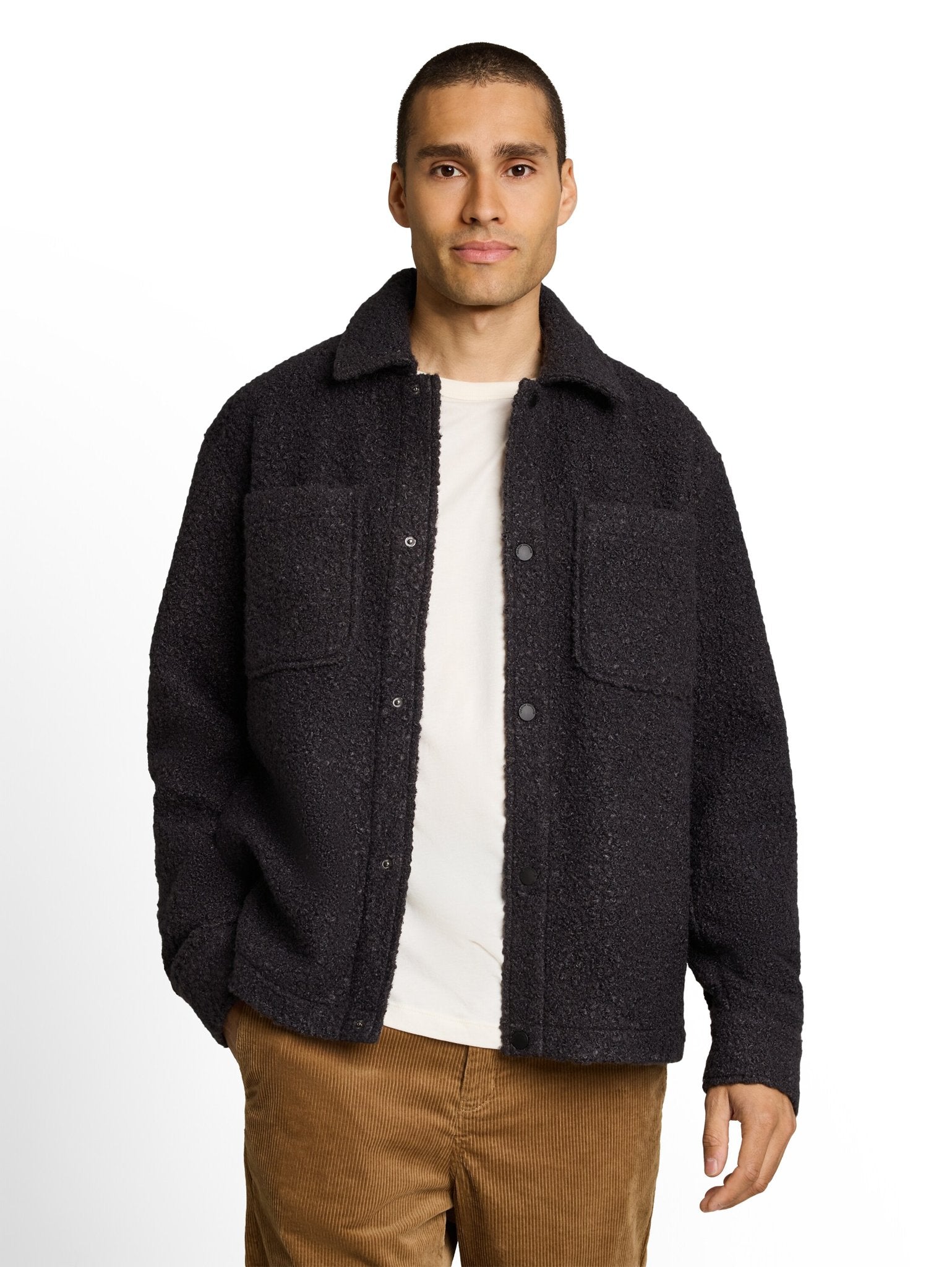 Tom Tailor denim Herren Hemden lang Coal Grey