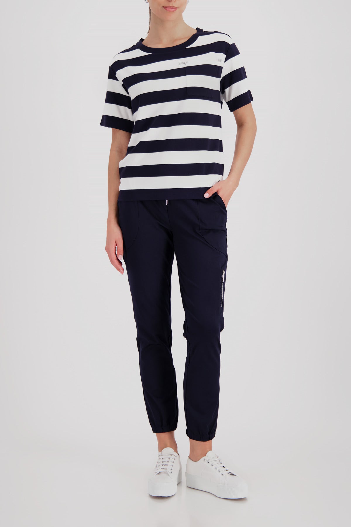 Monari Damen T-Shirts Marine Ring