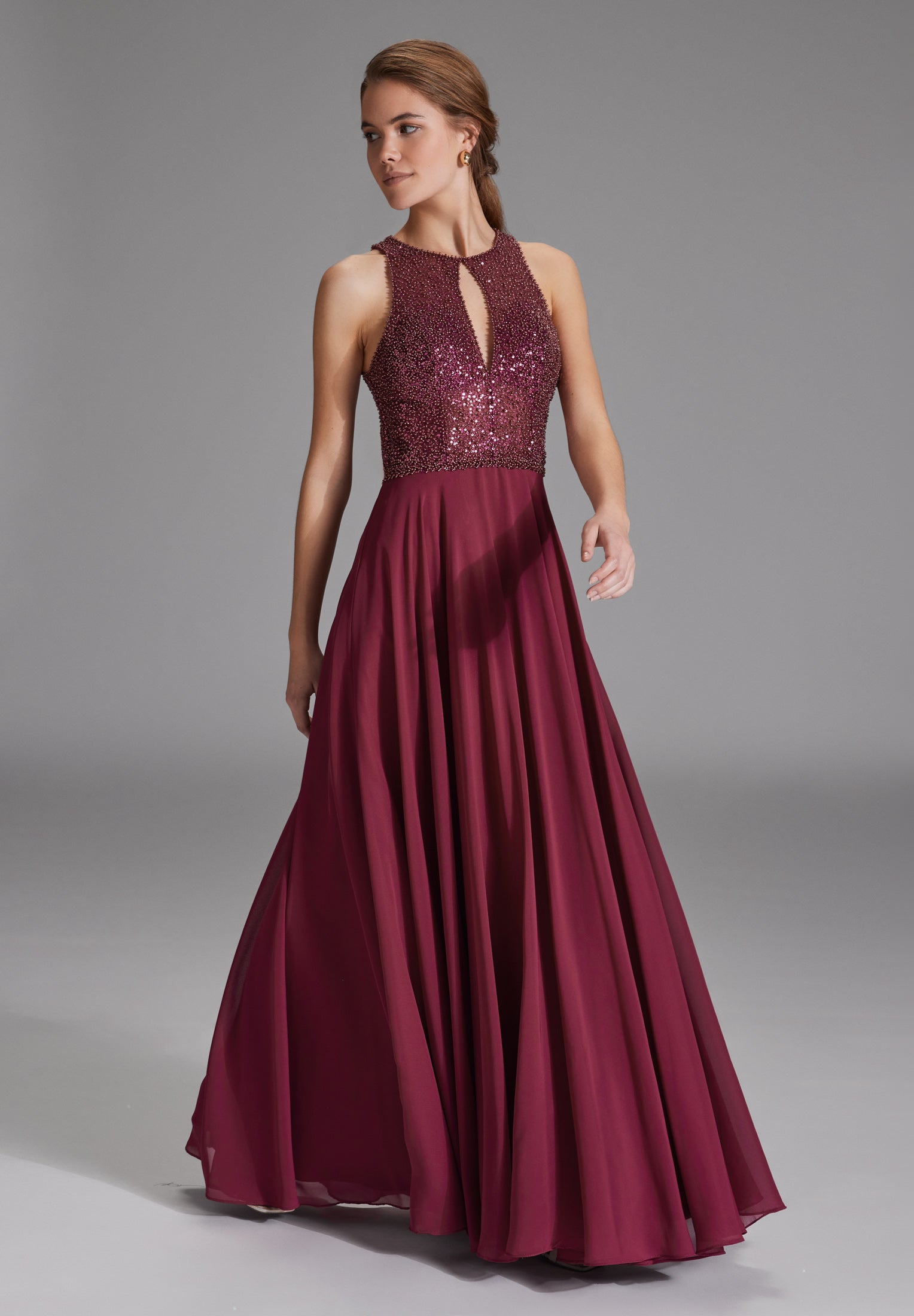 Swing Damen Kleider  Grape Wine