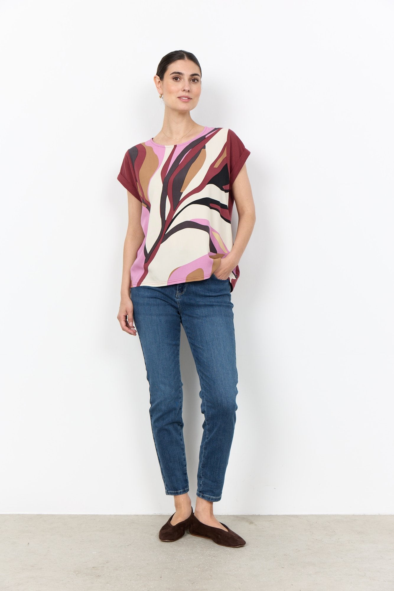 Soya Concept Damen Blusen Oxblood Red Com
