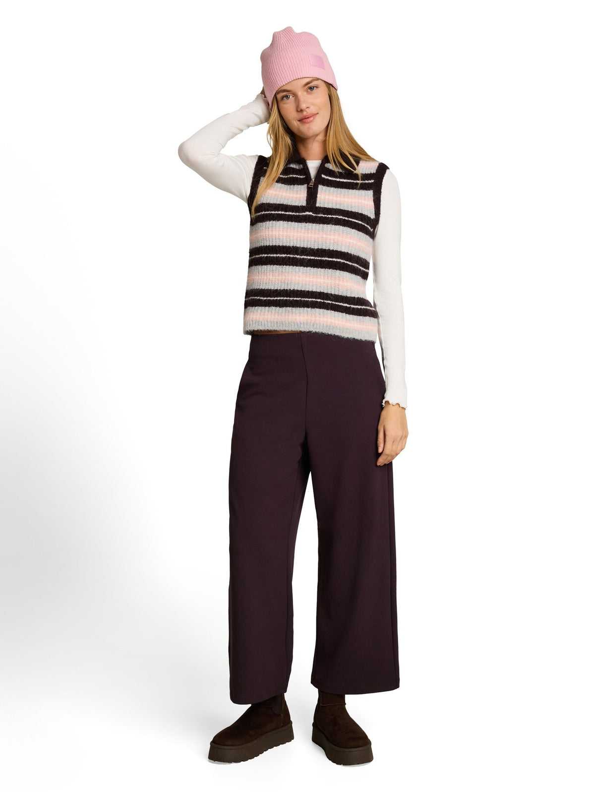 Tom Tailor denim Damen Hosen Dark Plum