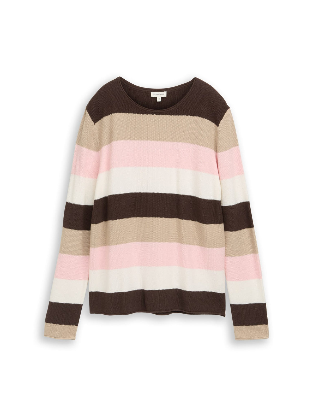 Tom Tailor Damen Pullover Brown Beige Pin