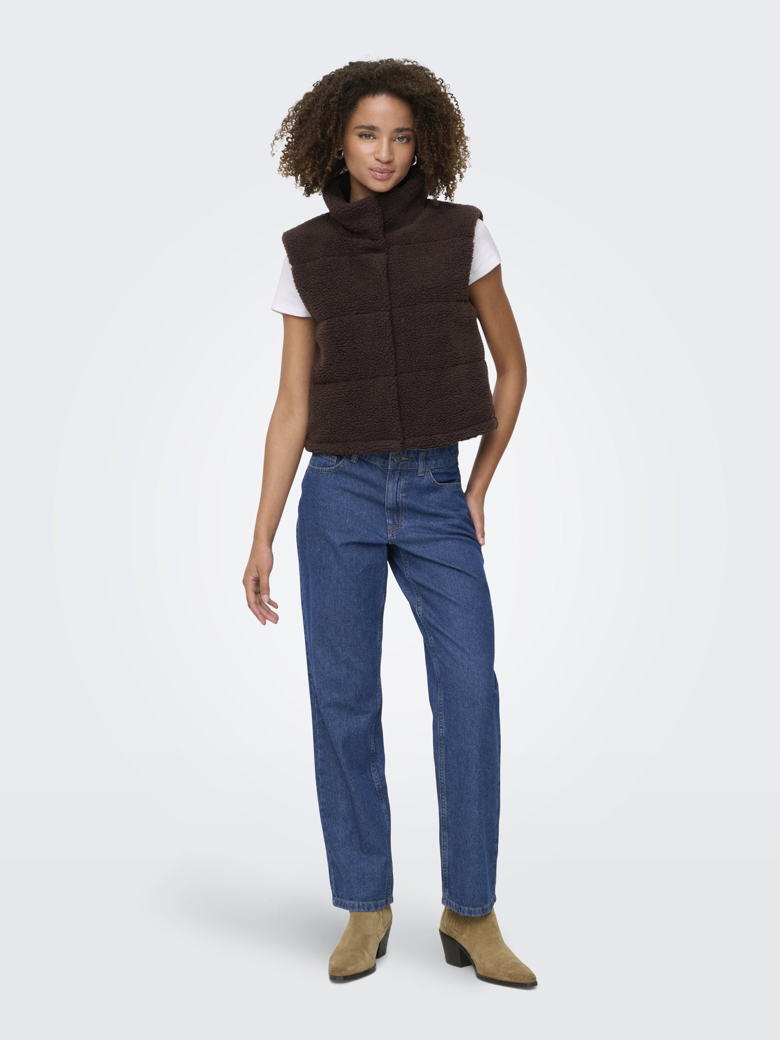 only Damen Outdoorwesten Seal Brown