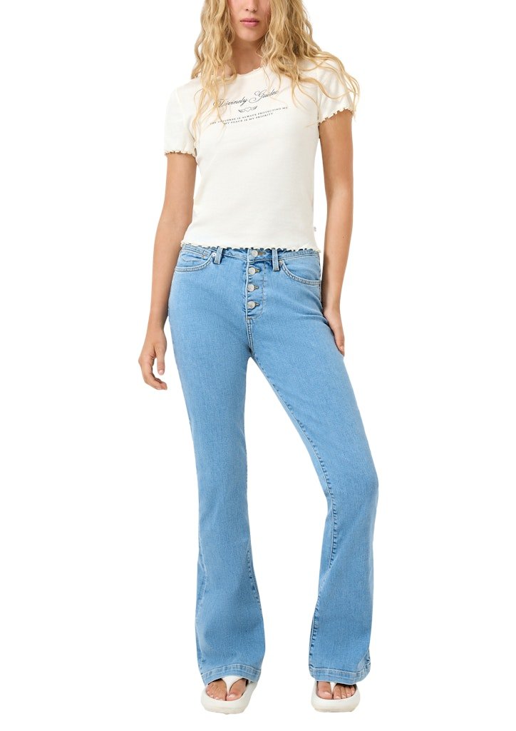 QS by S.Oliver Damen T-Shirts White