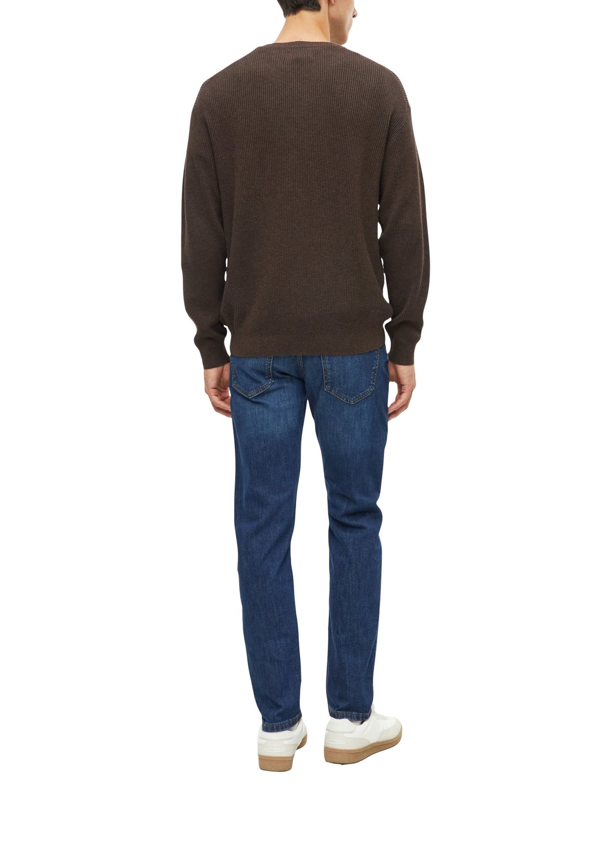 S. Oliver red Herren Pullover W Brown