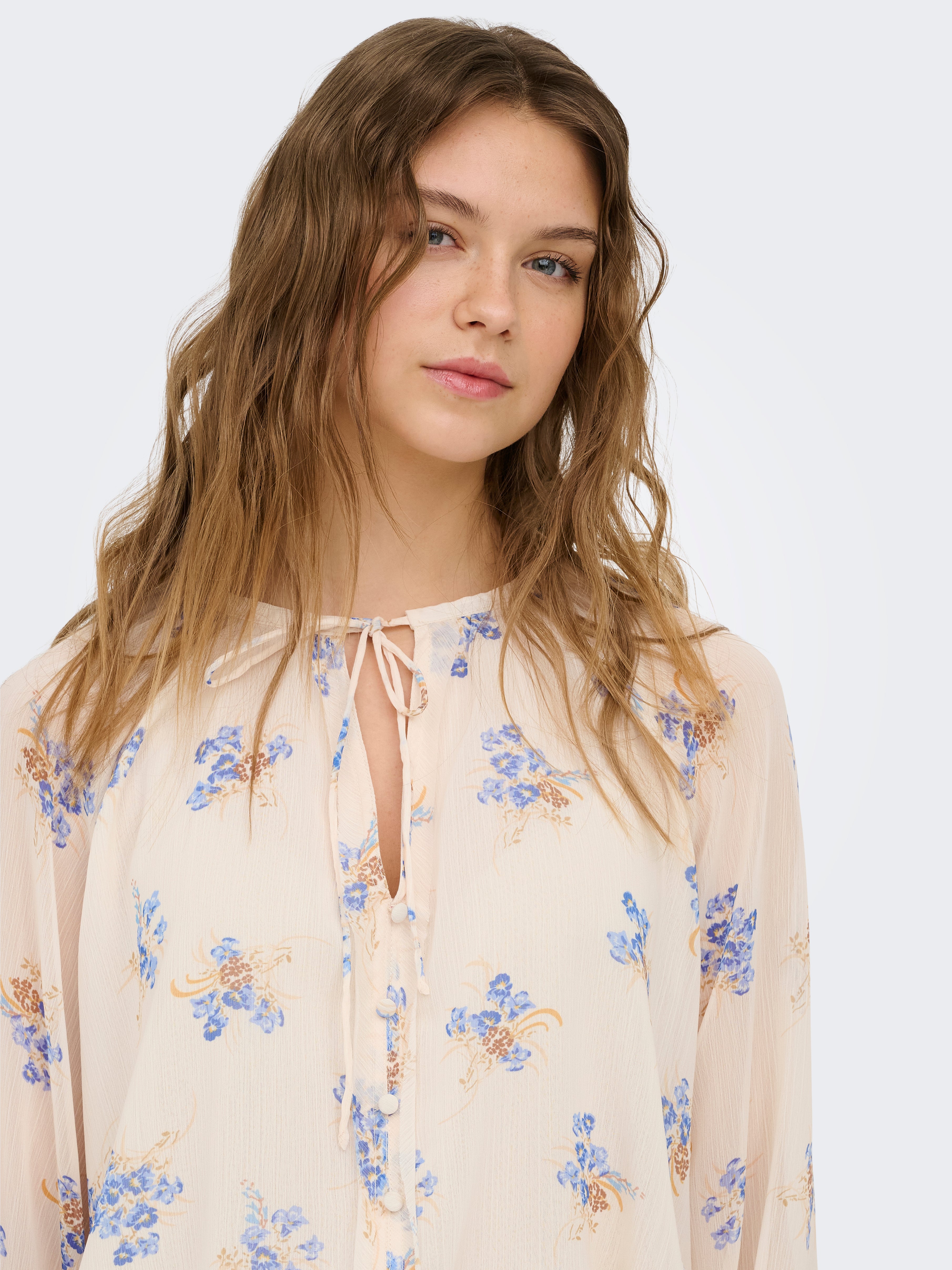 only Damen Tops Cloud Dancer/Bl