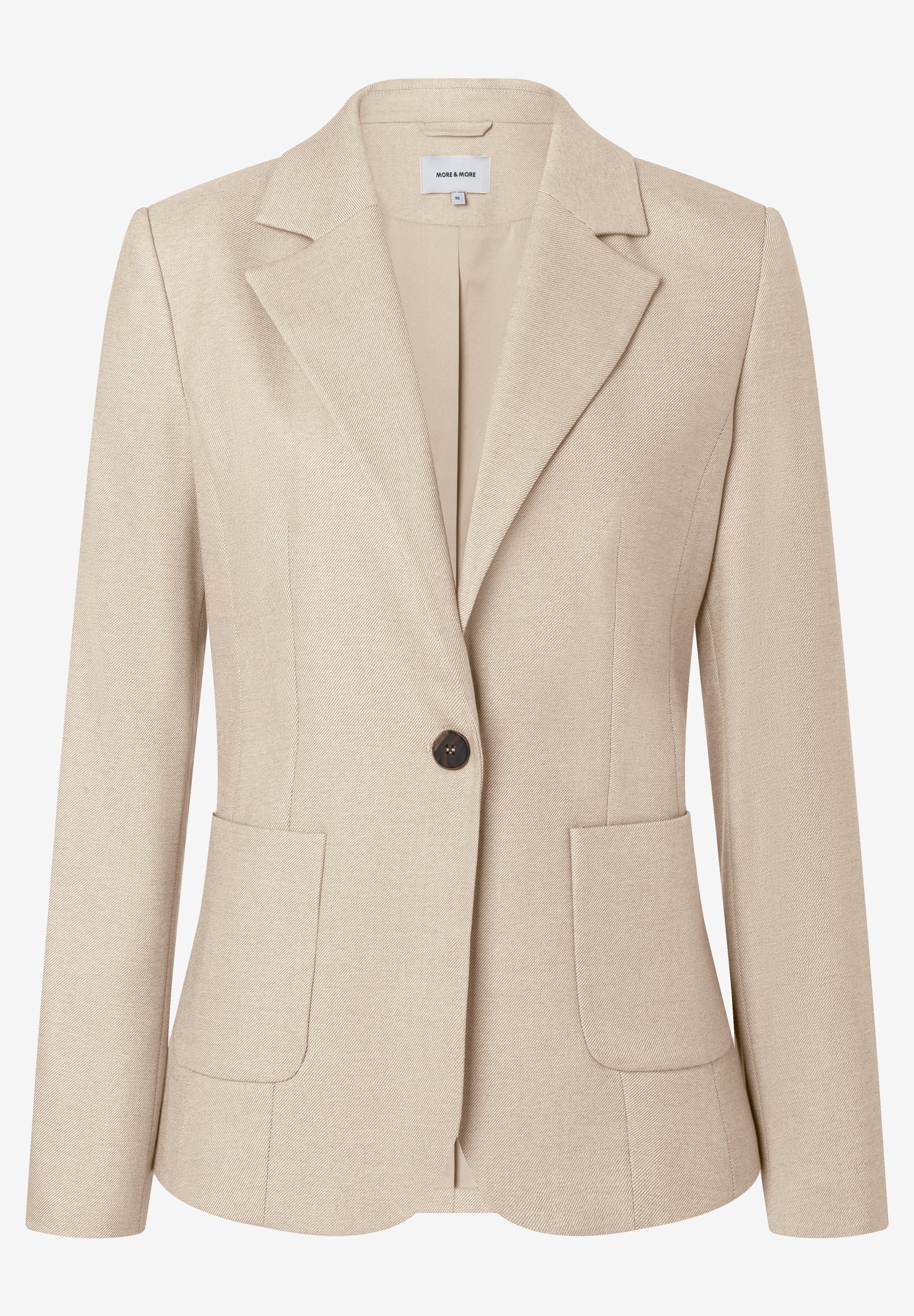 More & More Damen Blazer Pale Stone