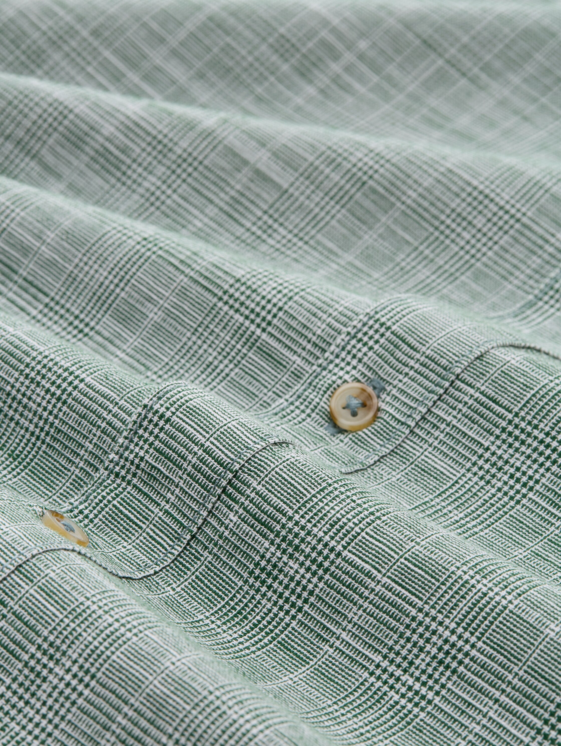 Tom Tailor Herren Hemden kurz Garden Green Ch