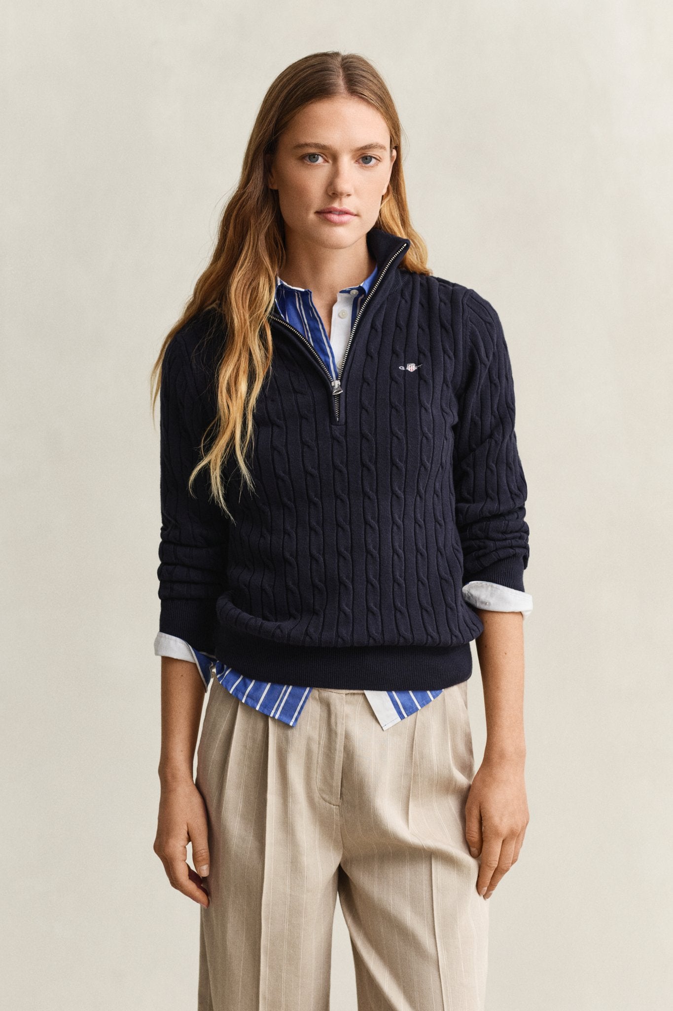 Gant Damen Sweatshirts Evening Blu