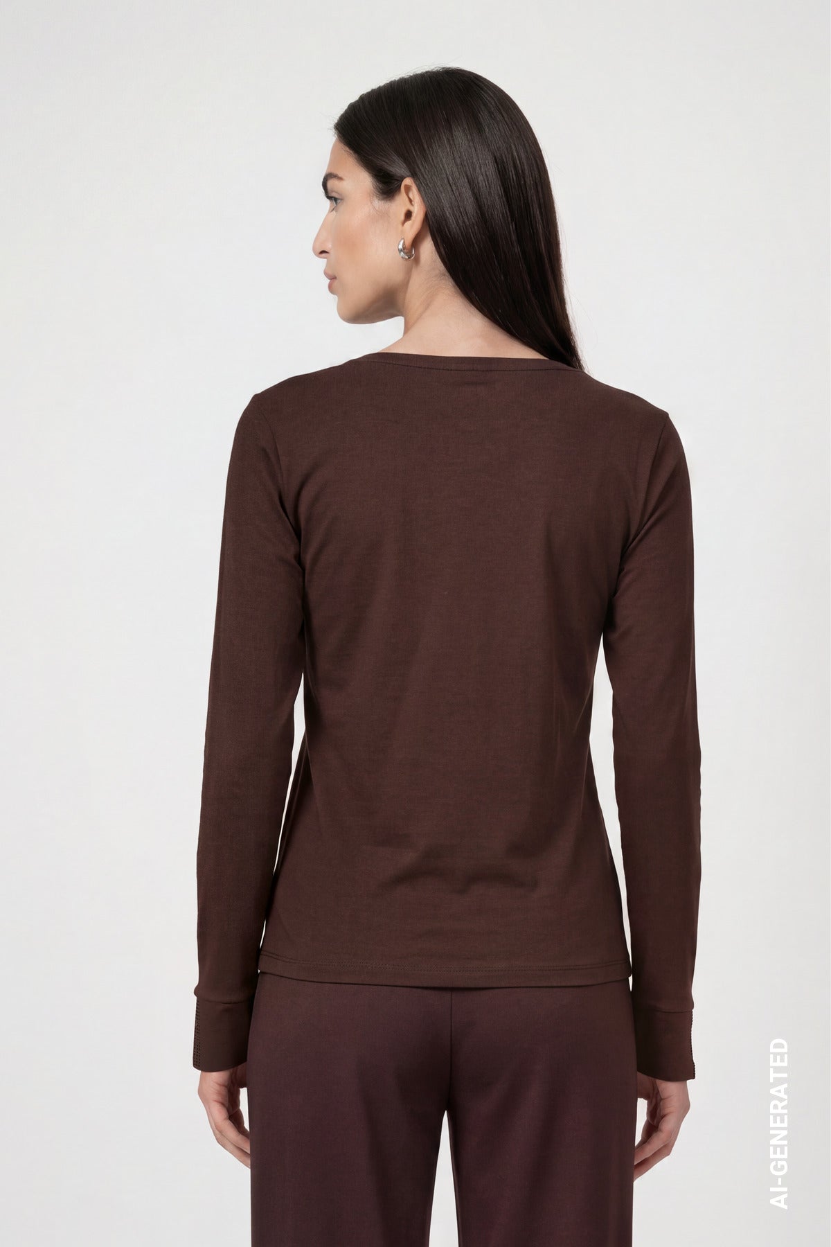 Monari Damen T-Shirts  Black Coffe