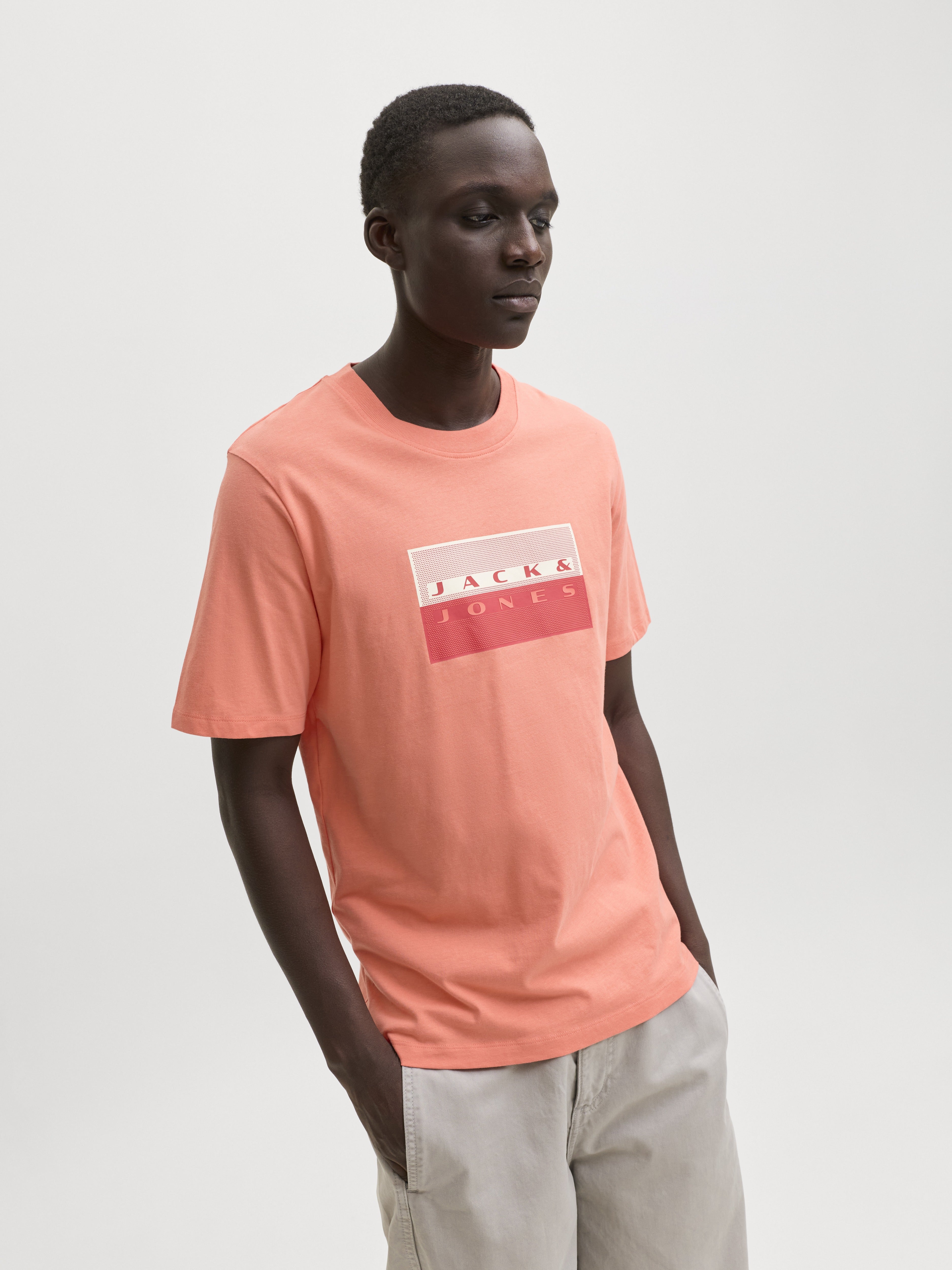 Jack & Jones Herren T-Shirts kurz Persimmon