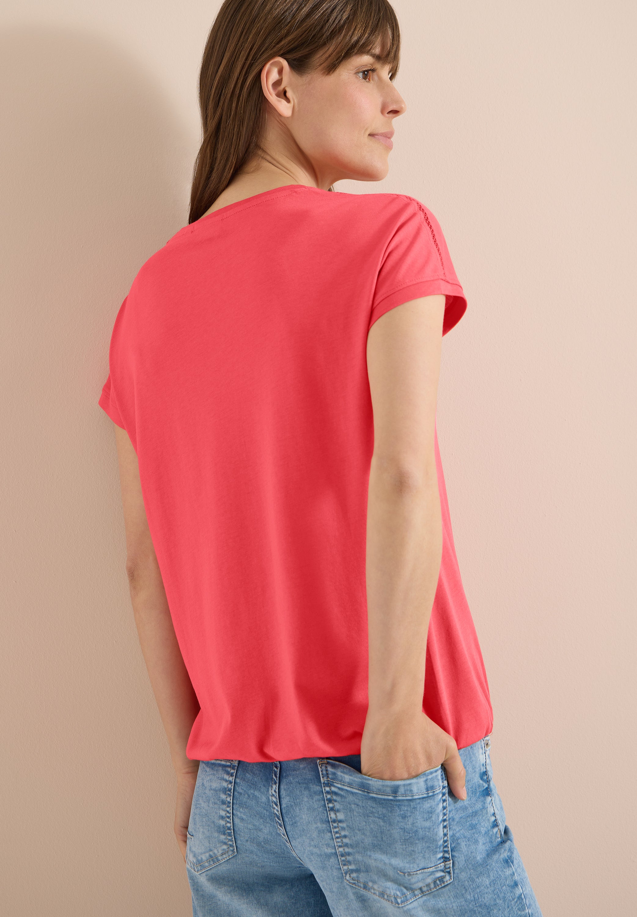 Cecil Damen T-Shirts  Coral