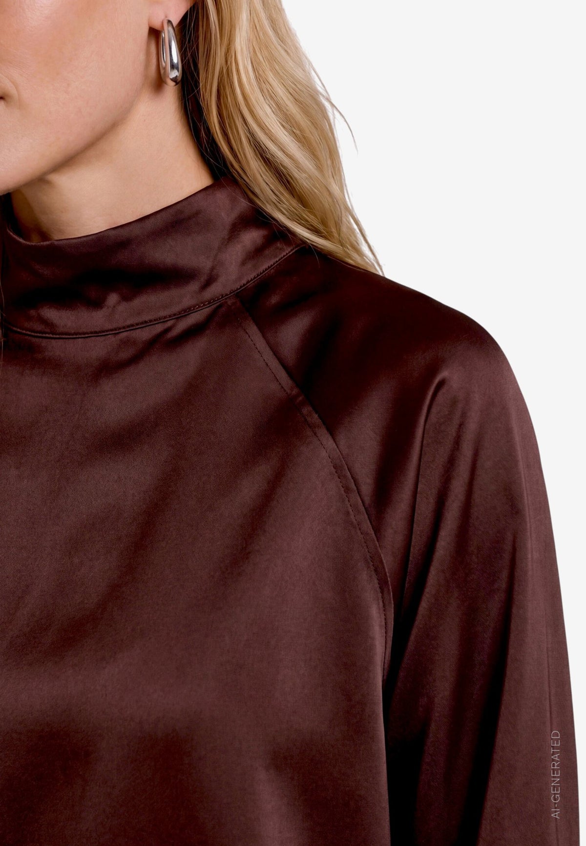 Zero Damen Blusen Chocolate Plum