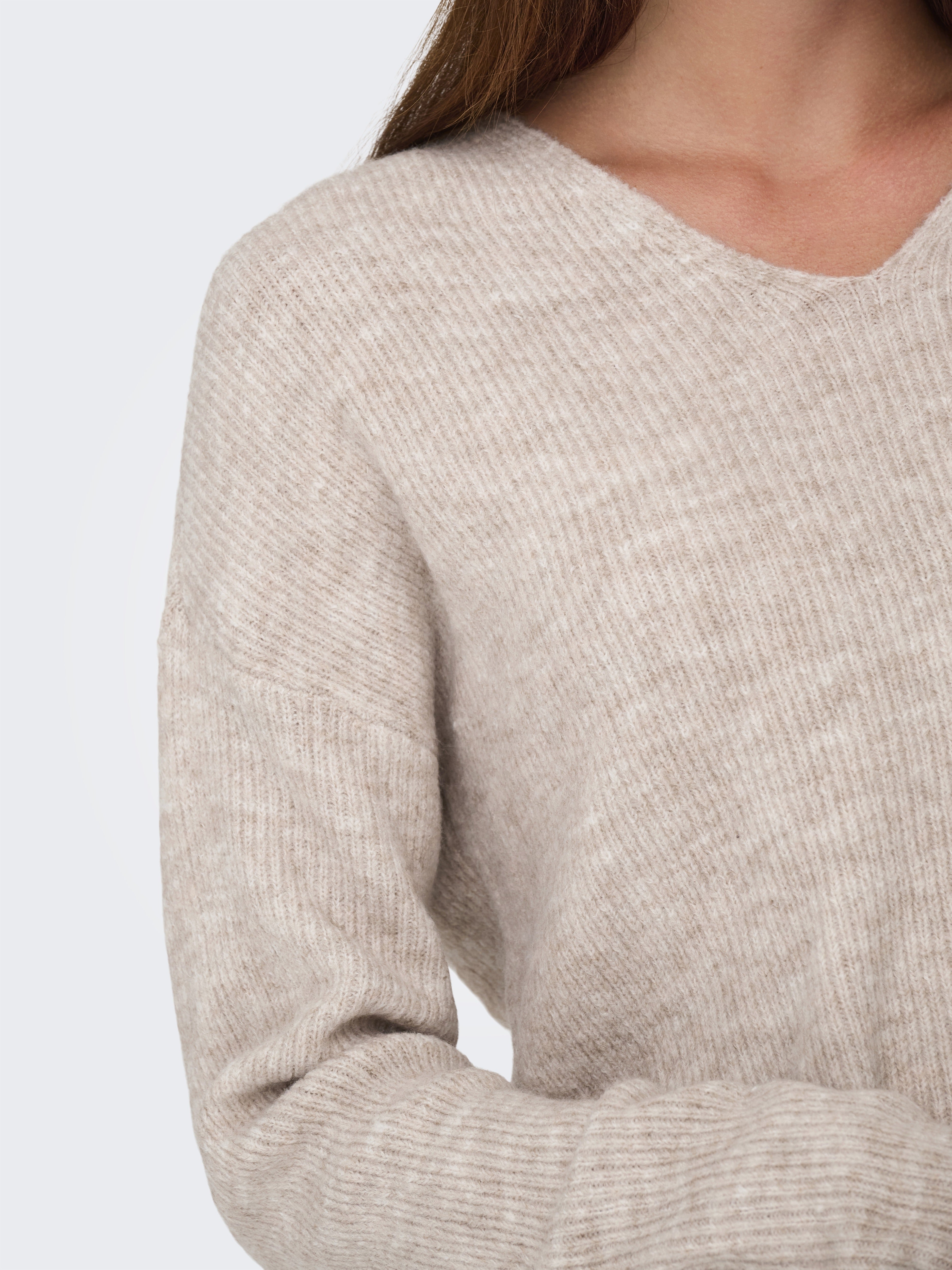 Only Damen Pullover Pumice Stone/Me