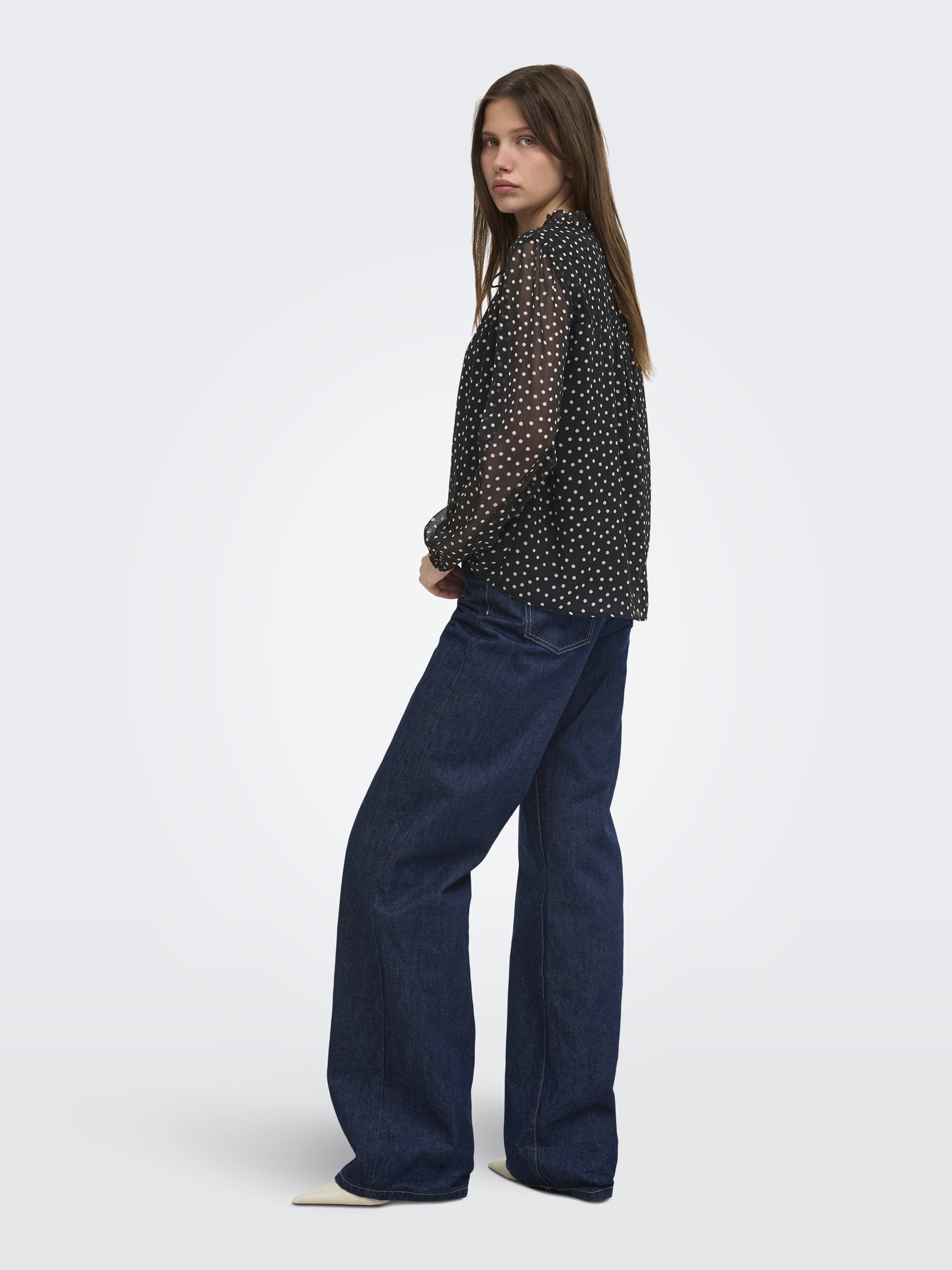 only Damen Tops Black/Cd Dots