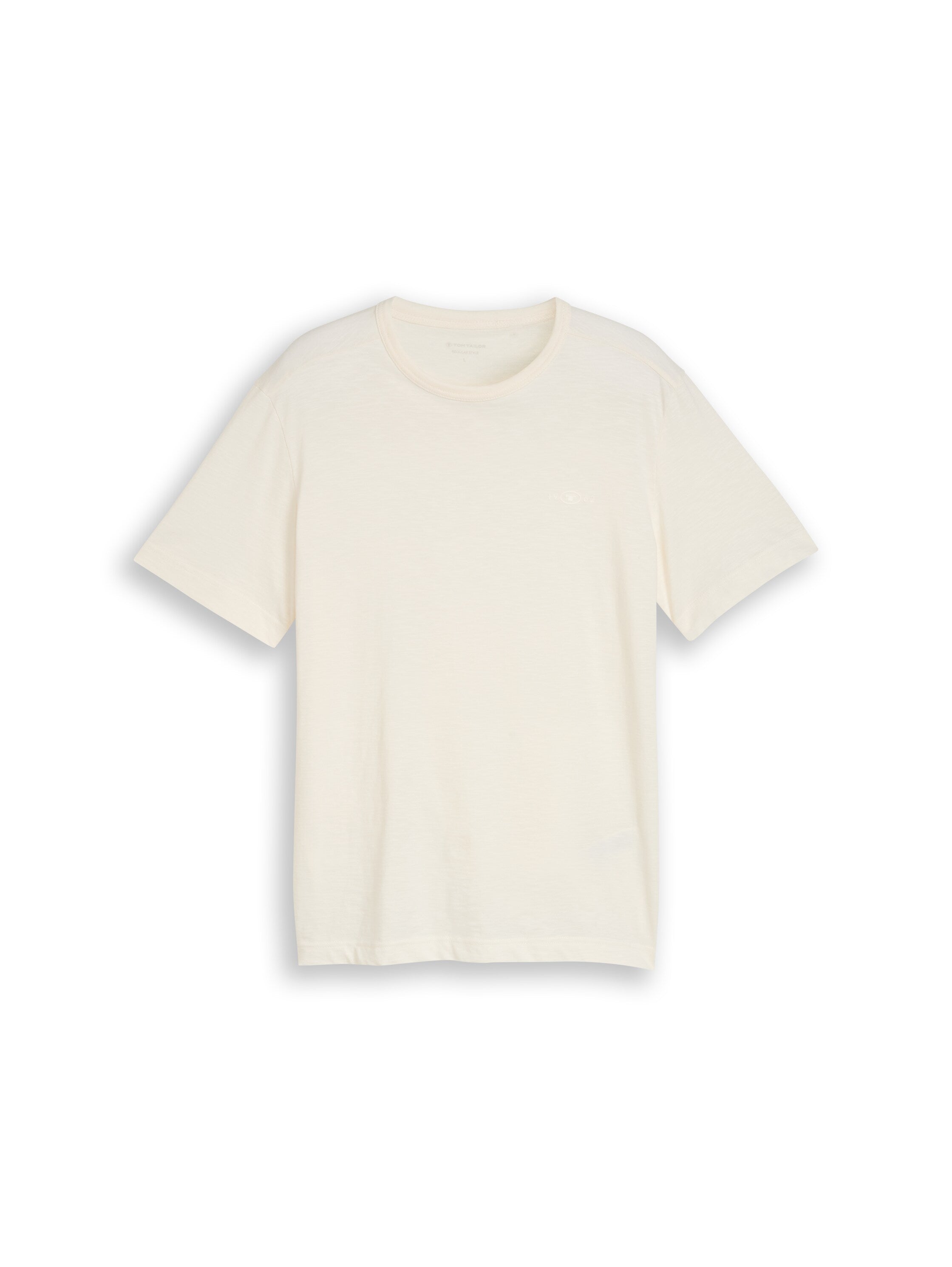 Tom Tailor Herren T-Shirts kurz Gardenia White