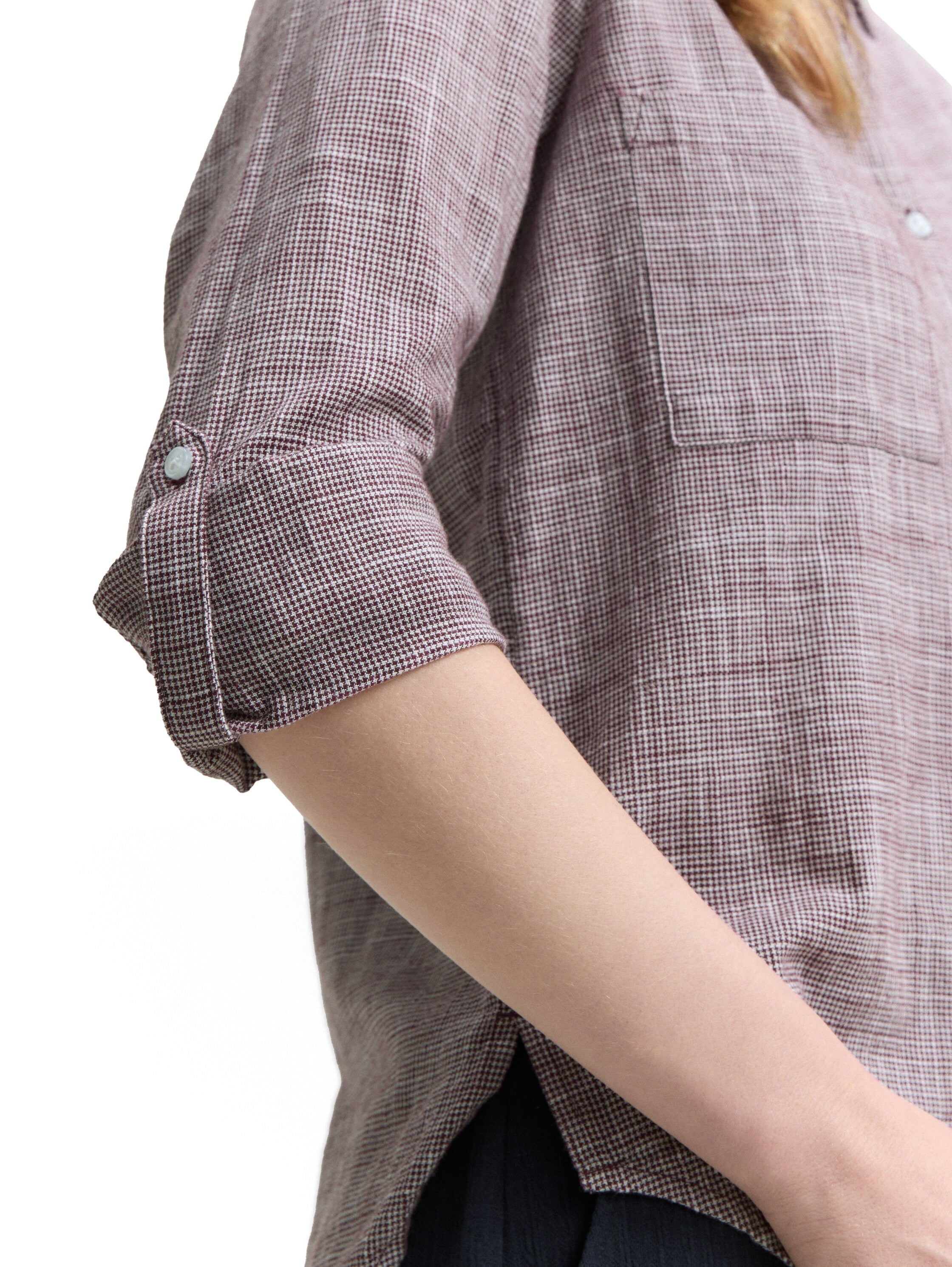 Tom Tailor Damen Blusen kurz Bordeaux Red