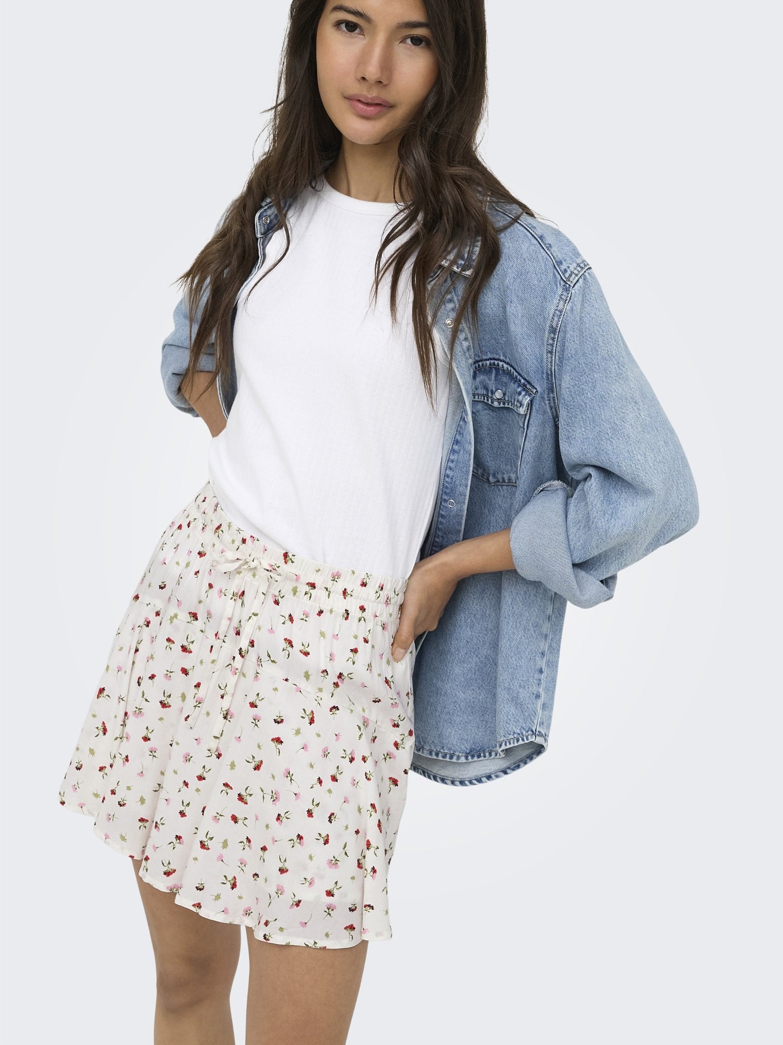 Only Damen Rock Cloud Dancer/Lu