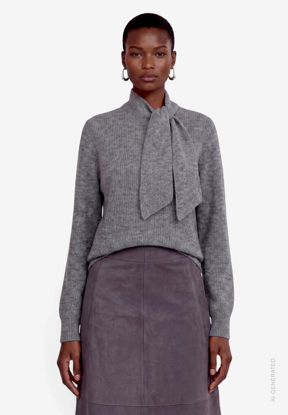Zero Damen Pullover True Grey Melan