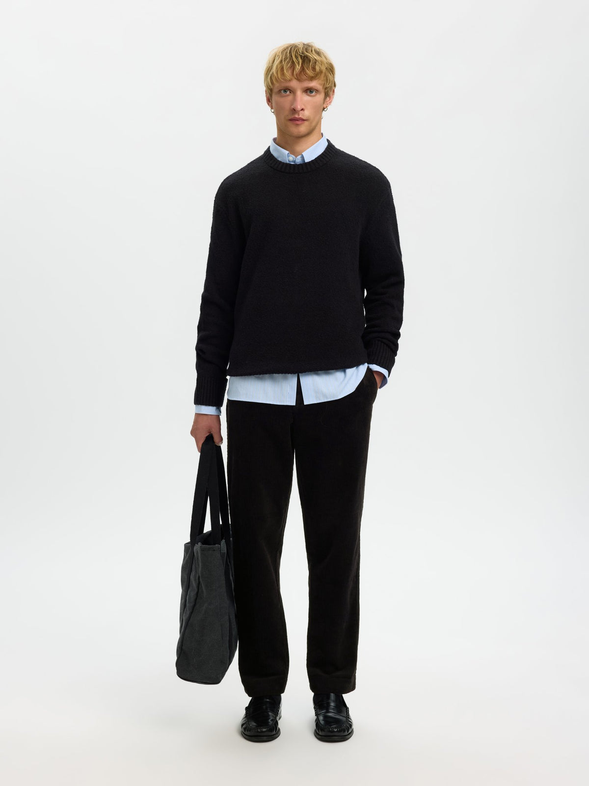 Selected homme Herren Hosen  Black