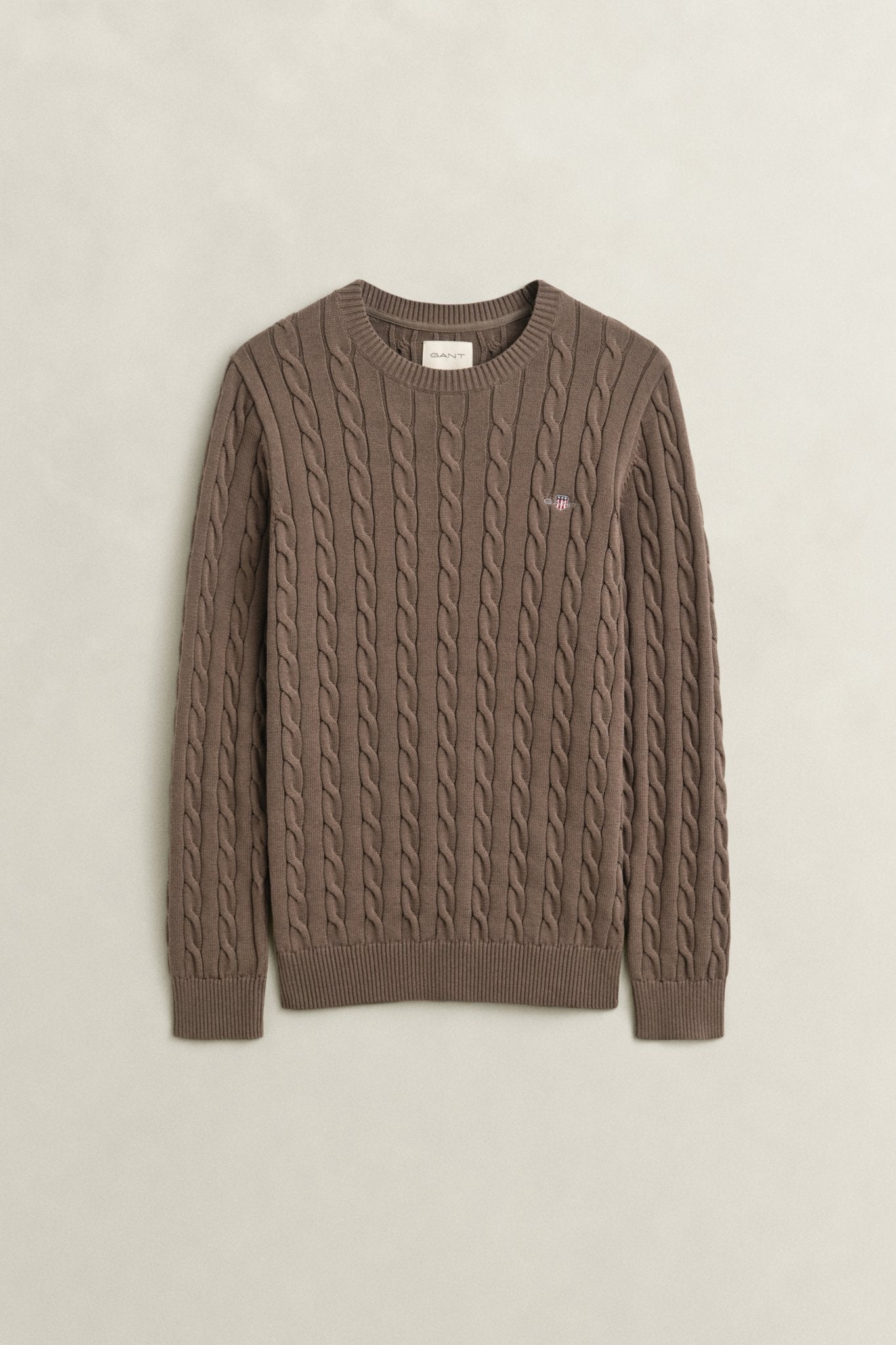 Gant Herren Pullover Faded Taupe