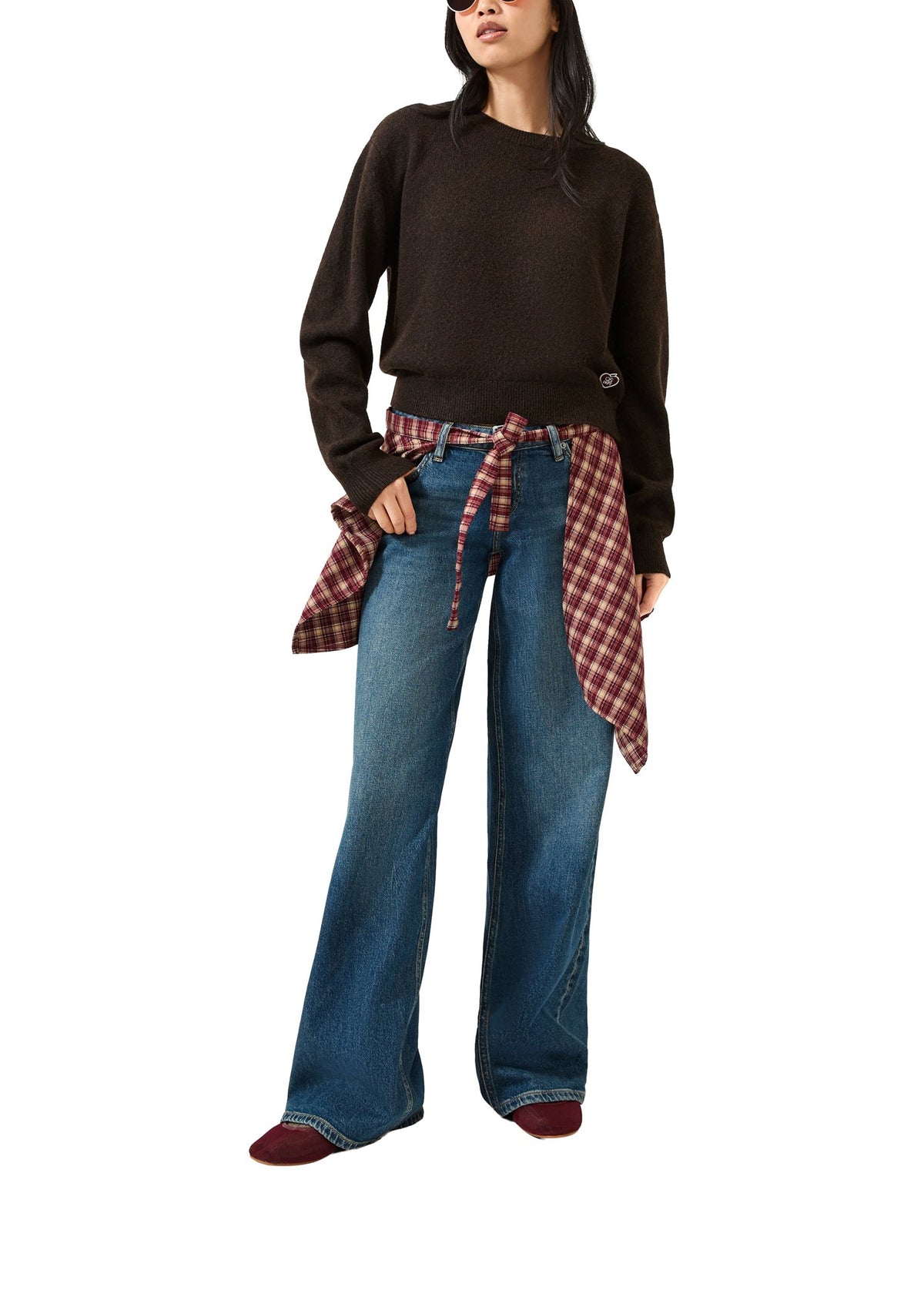 QS by S.Oliver Damen Pullover W Brown
