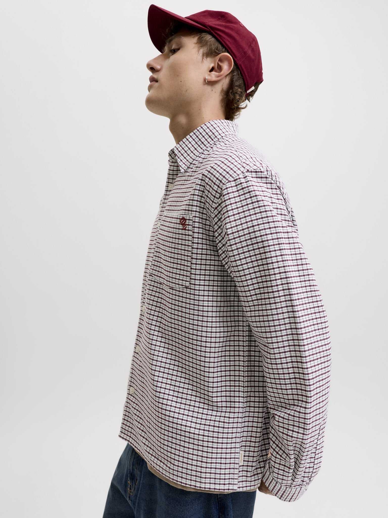 Jack & Jones Herren Hemden lang Chocolate Truff