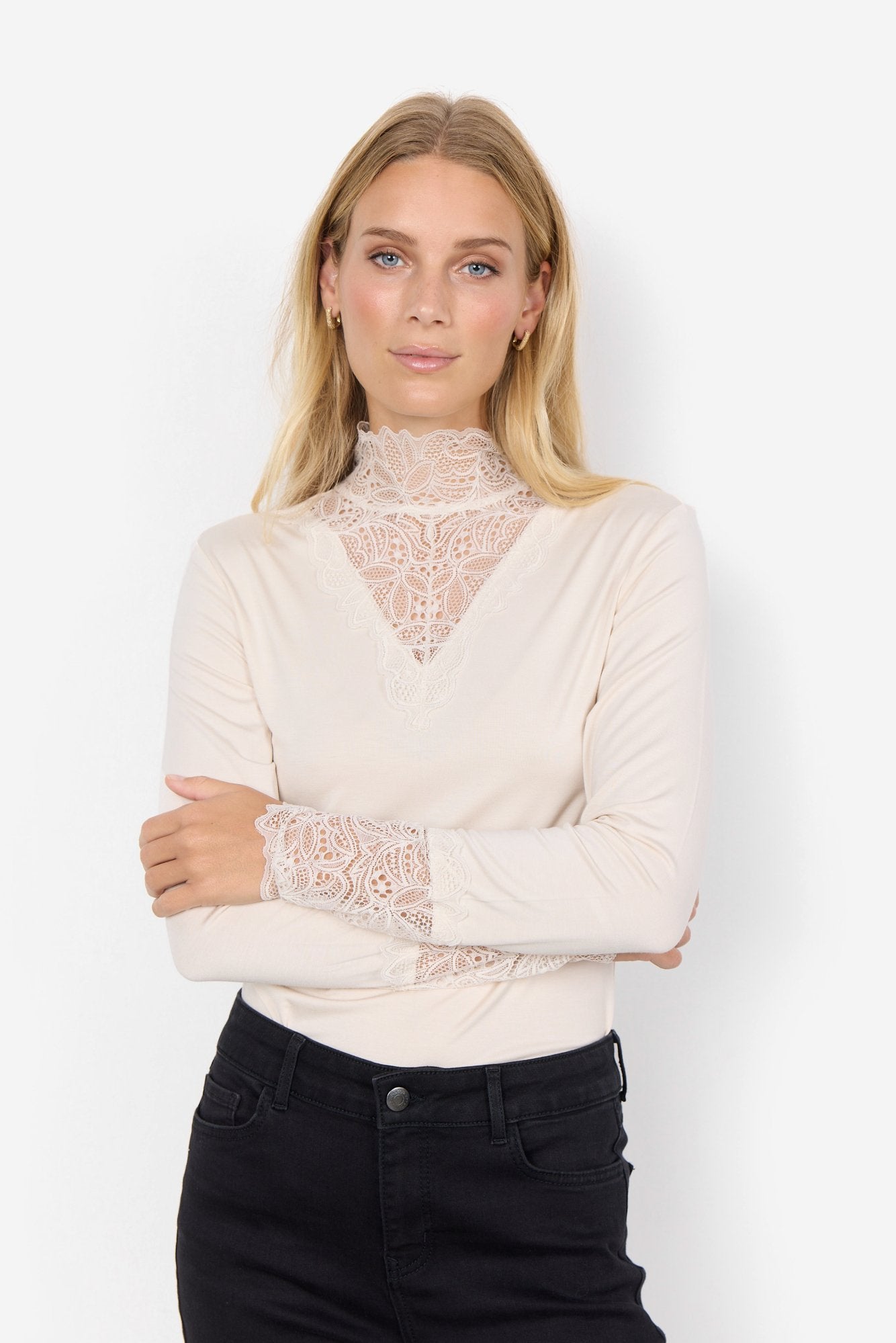 Soya Concept Damen T-Shirts Cream
