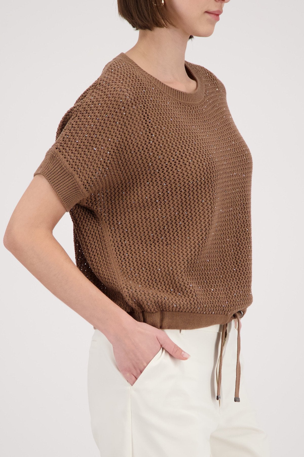 Monari Damen Pullover  Mocca