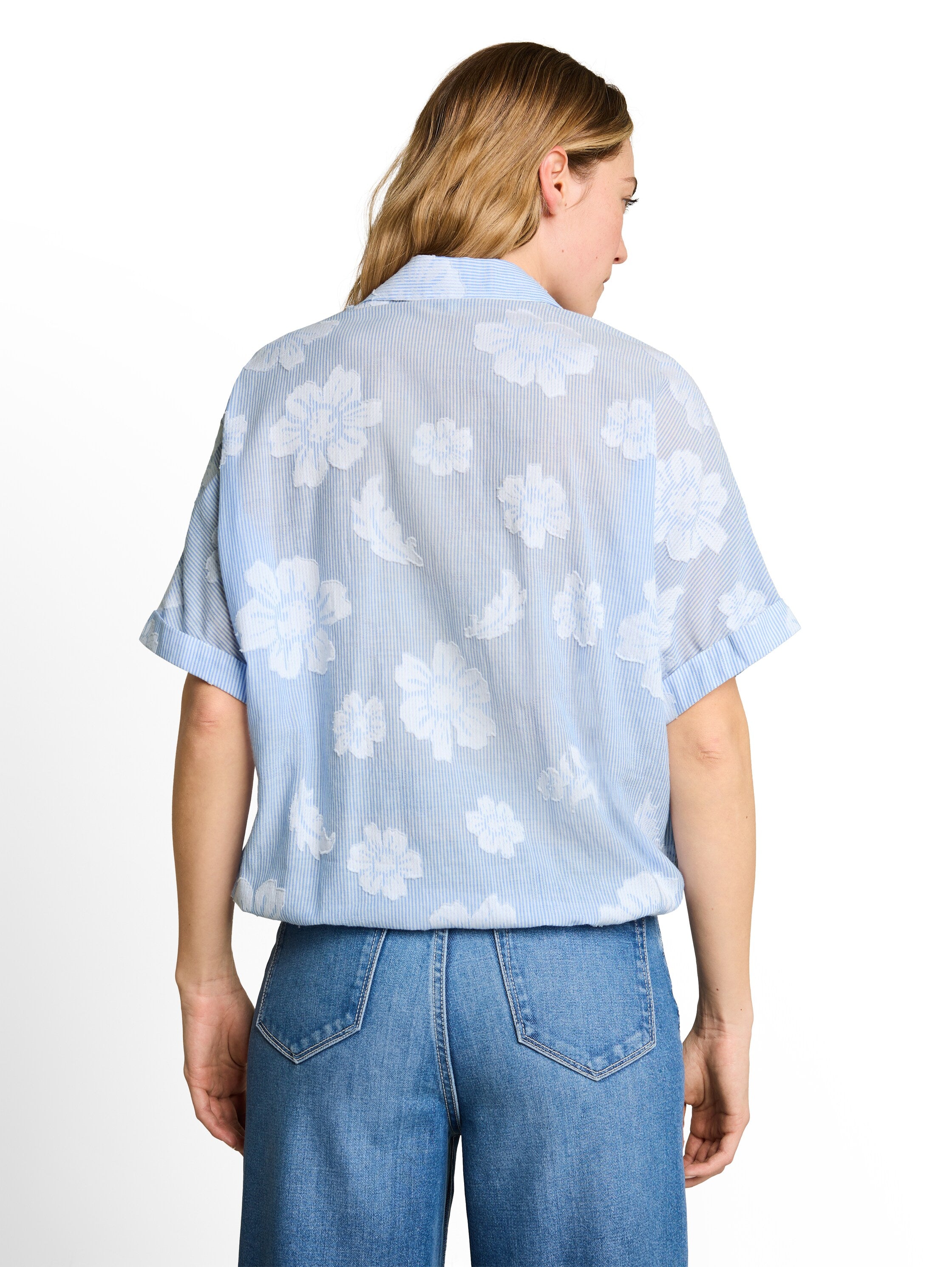 Tom Tailor Damen Blusen Blue Flower Dob
